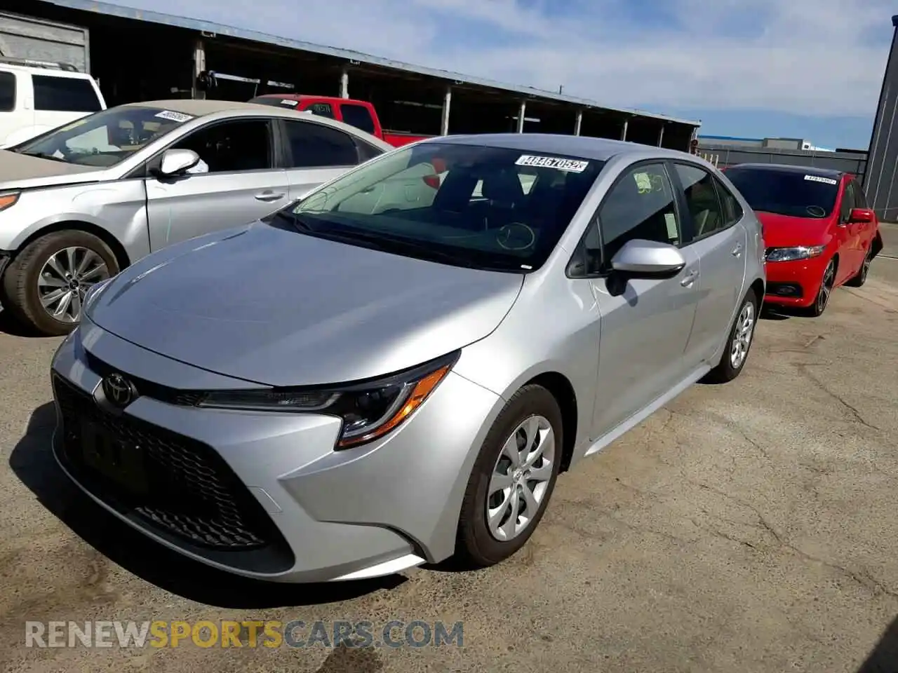 2 Photograph of a damaged car JTDEPMAE5MJ167456 TOYOTA COROLLA 2021