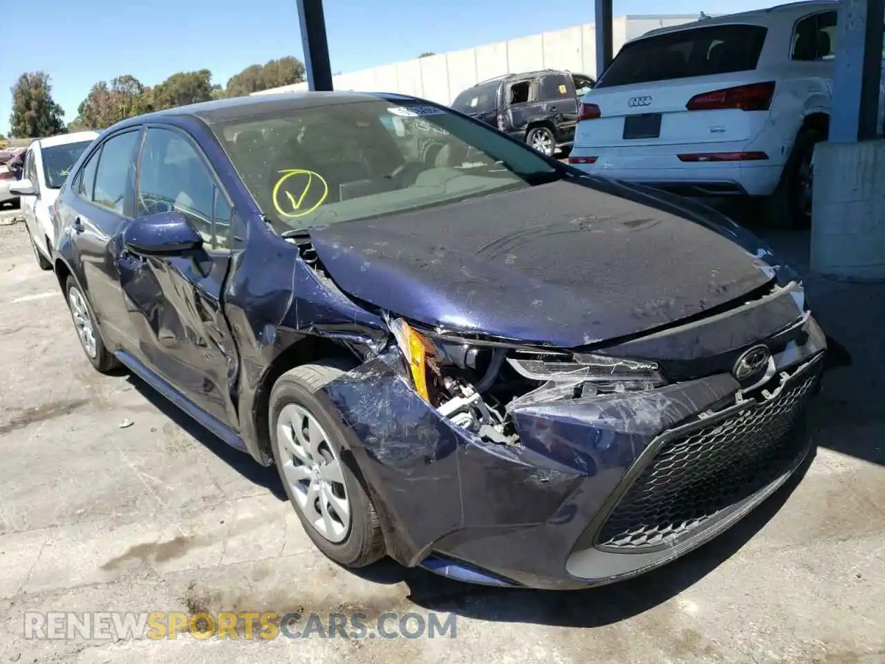 1 Photograph of a damaged car JTDEPMAE5MJ170762 TOYOTA COROLLA 2021