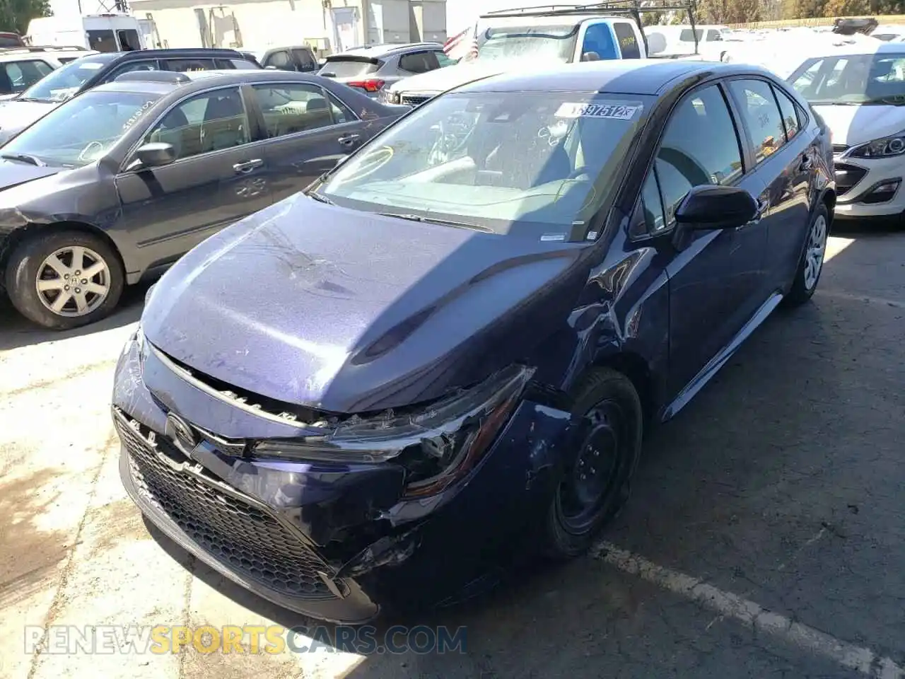 2 Photograph of a damaged car JTDEPMAE5MJ170762 TOYOTA COROLLA 2021