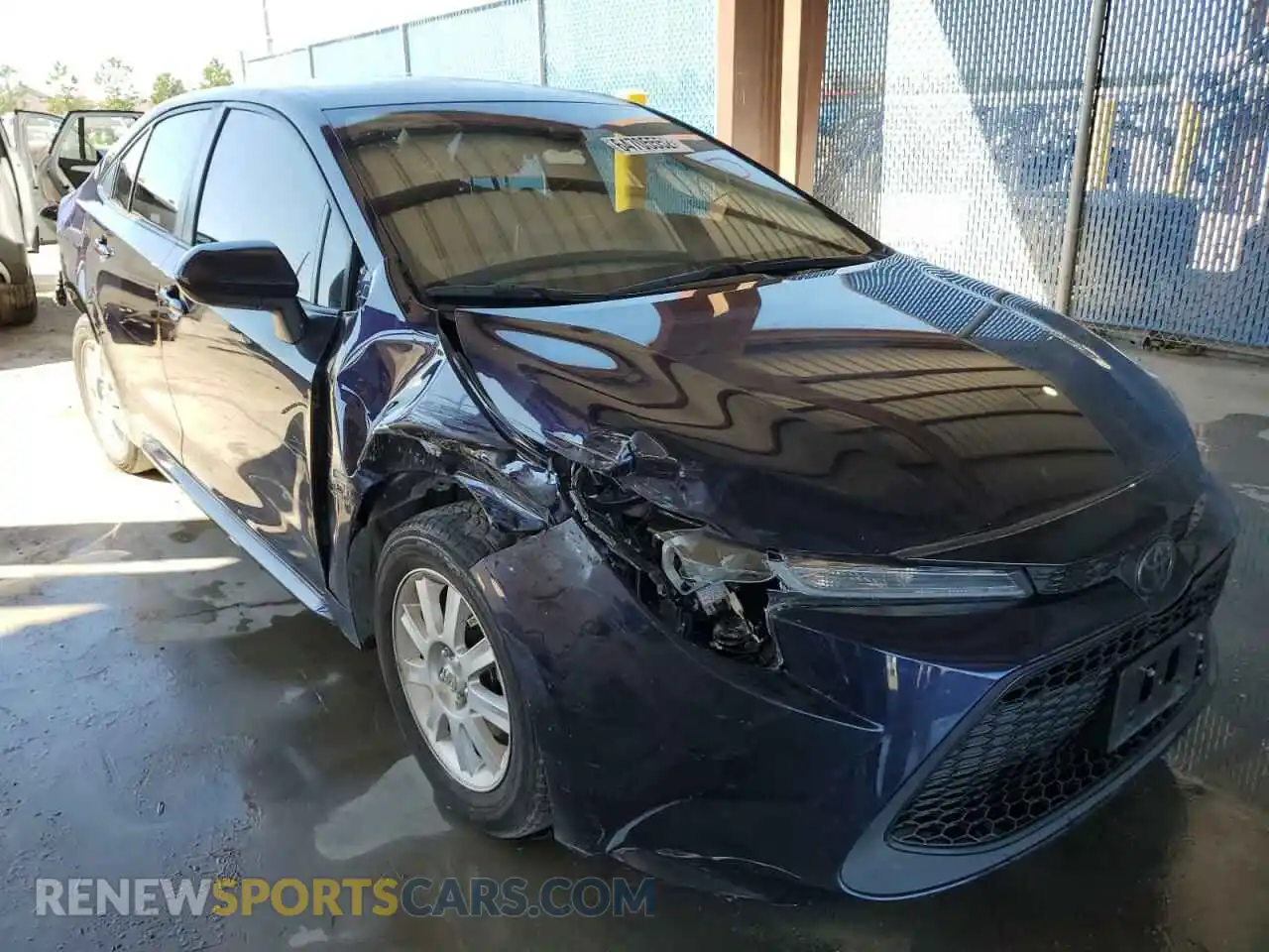 1 Photograph of a damaged car JTDEPMAE5MJ171698 TOYOTA COROLLA 2021