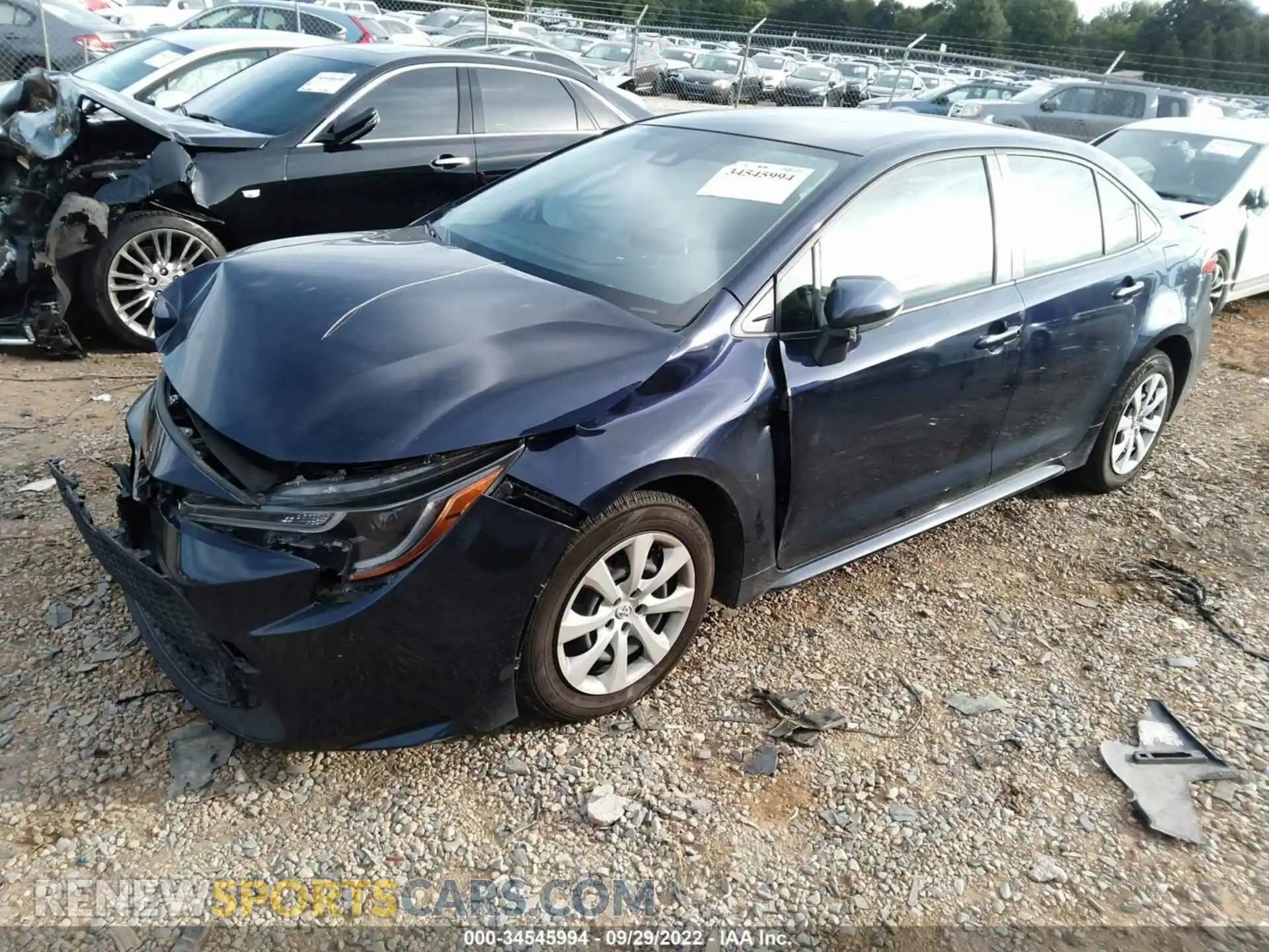2 Фотография поврежденного автомобиля JTDEPMAE5MJ172155 TOYOTA COROLLA 2021