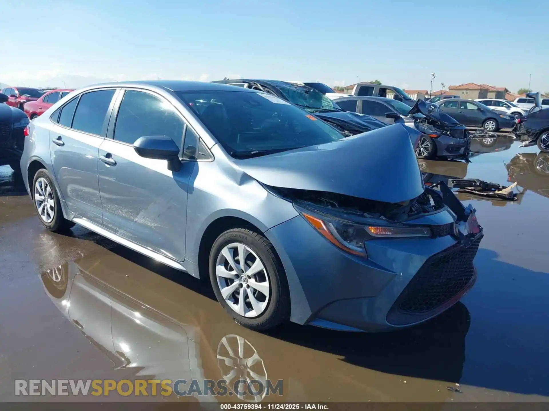 1 fotografías del automóvil dañado JTDEPMAE5MJ172351 TOYOTA COROLLA 2021