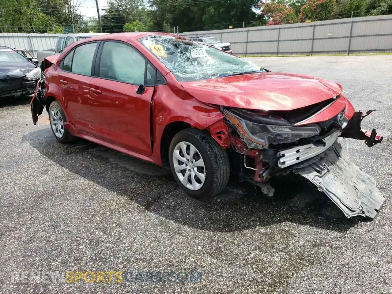 1 Photograph of a damaged car JTDEPMAE5MJ172964 TOYOTA COROLLA 2021
