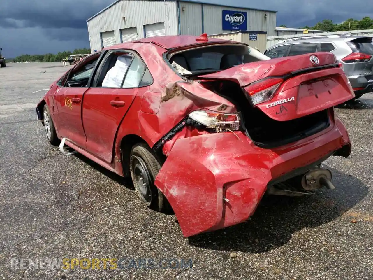 3 Photograph of a damaged car JTDEPMAE5MJ172964 TOYOTA COROLLA 2021