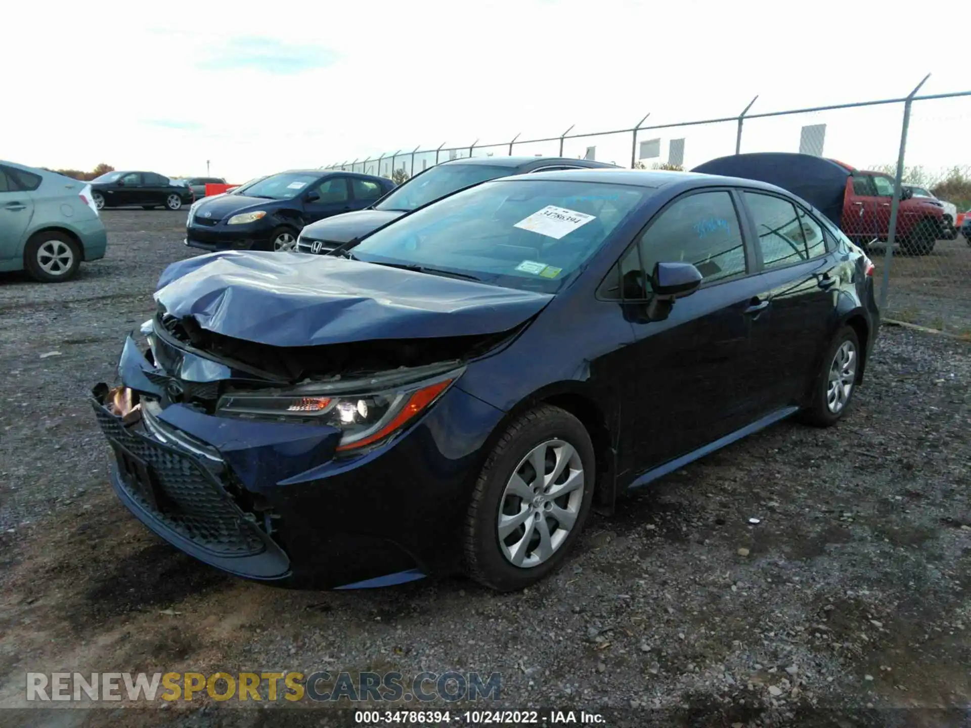 2 Photograph of a damaged car JTDEPMAE5MJ173015 TOYOTA COROLLA 2021