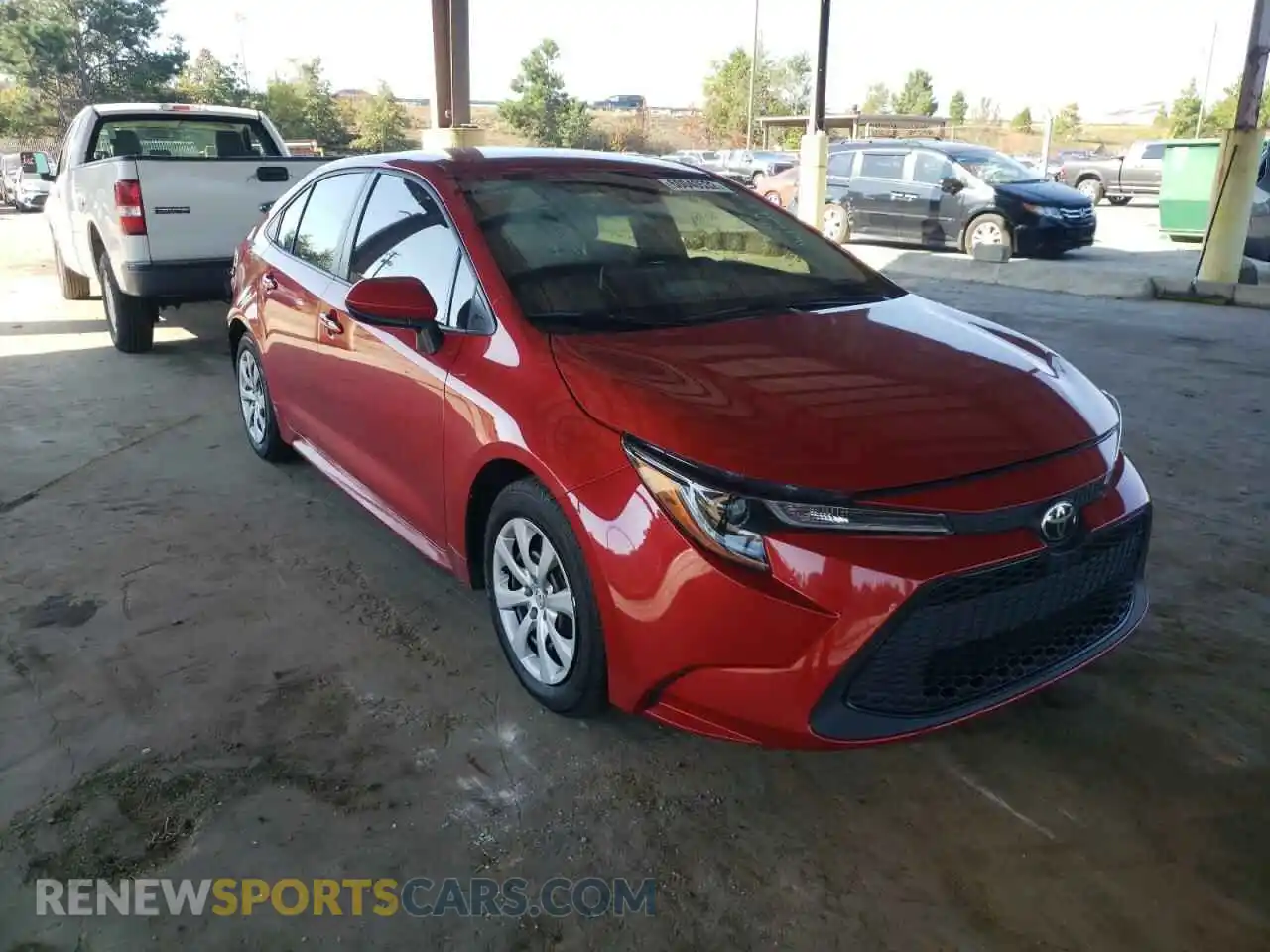 1 Photograph of a damaged car JTDEPMAE5MJ175380 TOYOTA COROLLA 2021