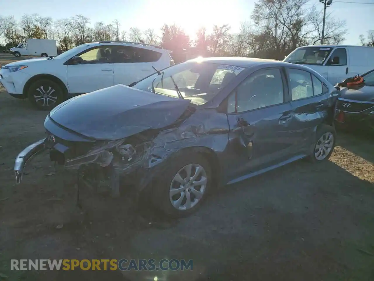 1 Photograph of a damaged car JTDEPMAE5MJ177520 TOYOTA COROLLA 2021