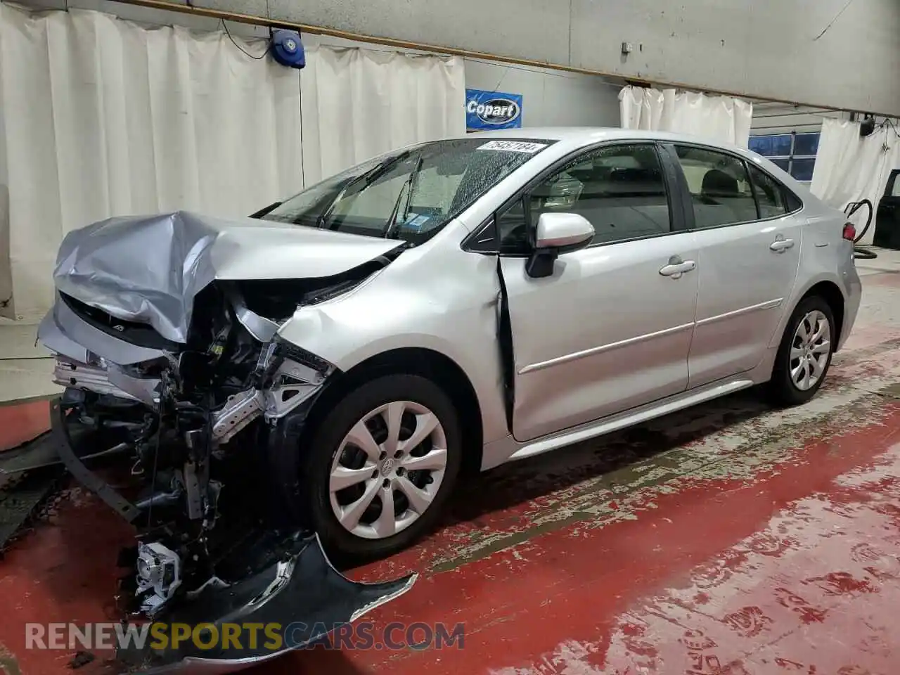 1 Photograph of a damaged car JTDEPMAE5MJ178361 TOYOTA COROLLA 2021