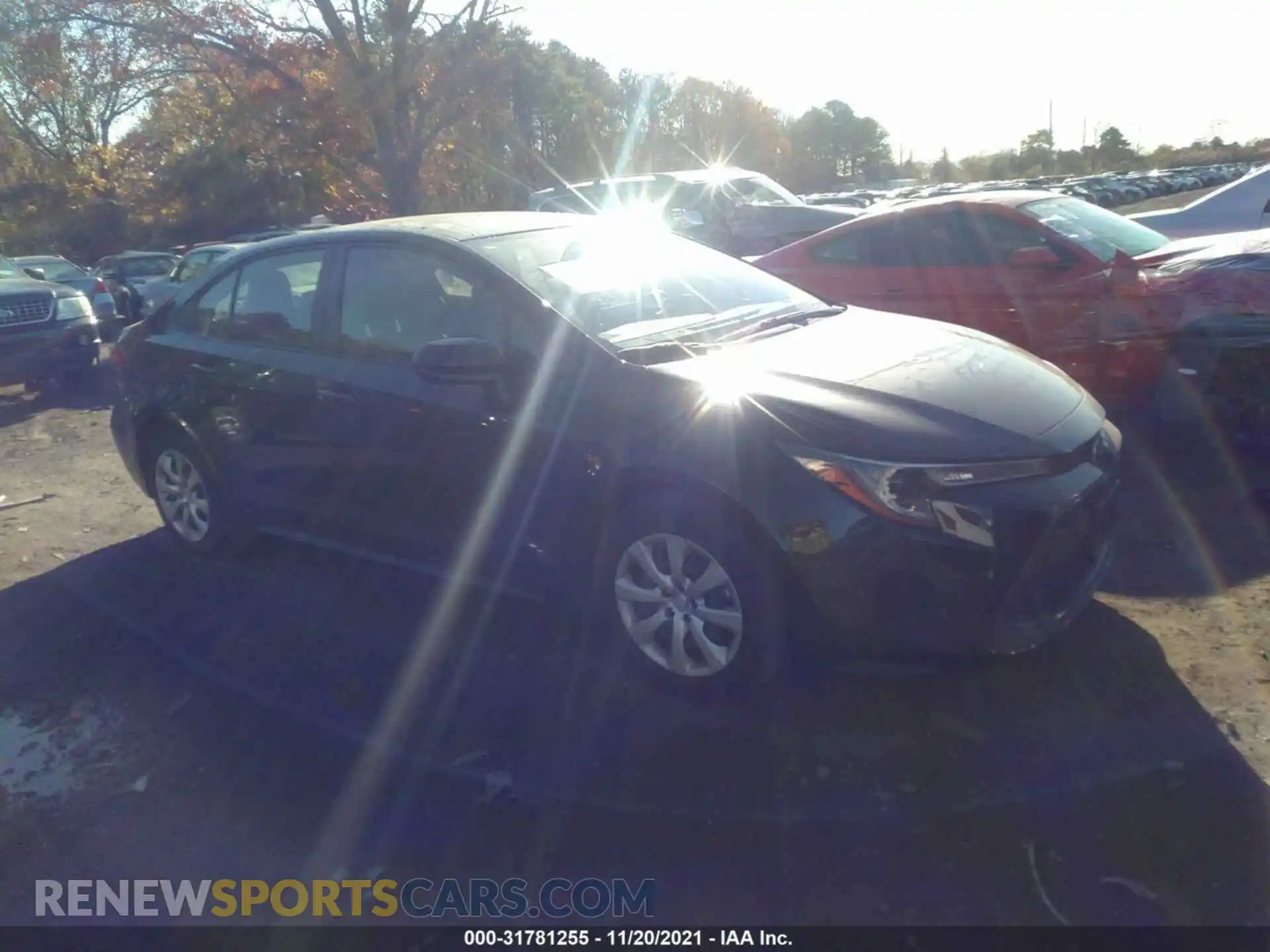 1 Photograph of a damaged car JTDEPMAE5MJ178781 TOYOTA COROLLA 2021