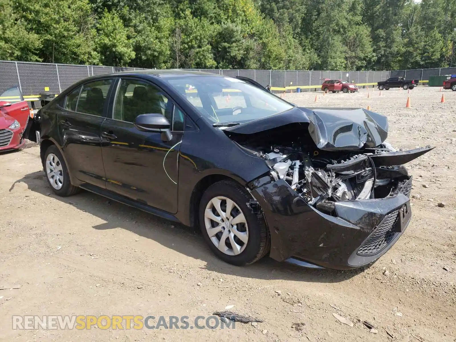 1 Photograph of a damaged car JTDEPMAE5MJ180434 TOYOTA COROLLA 2021