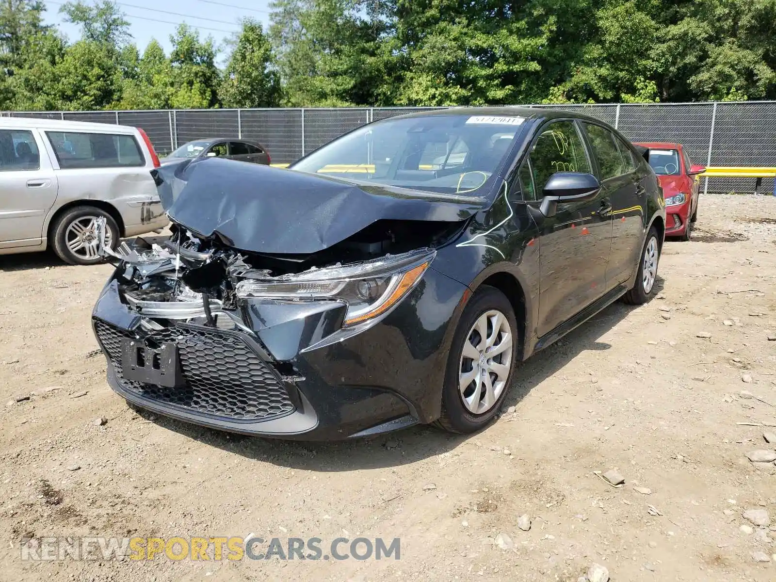 2 Photograph of a damaged car JTDEPMAE5MJ180434 TOYOTA COROLLA 2021