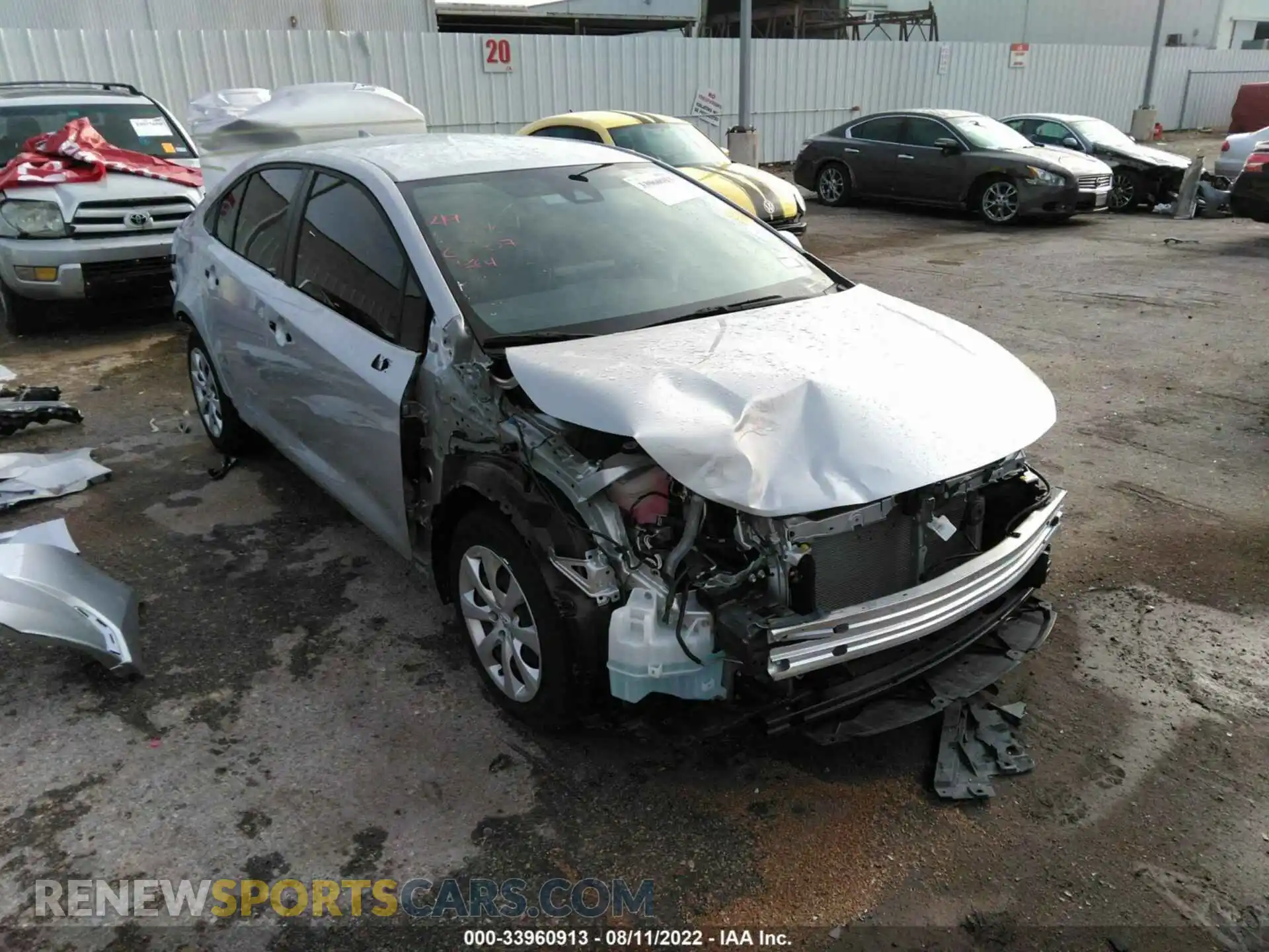 1 Photograph of a damaged car JTDEPMAE5MJ184855 TOYOTA COROLLA 2021