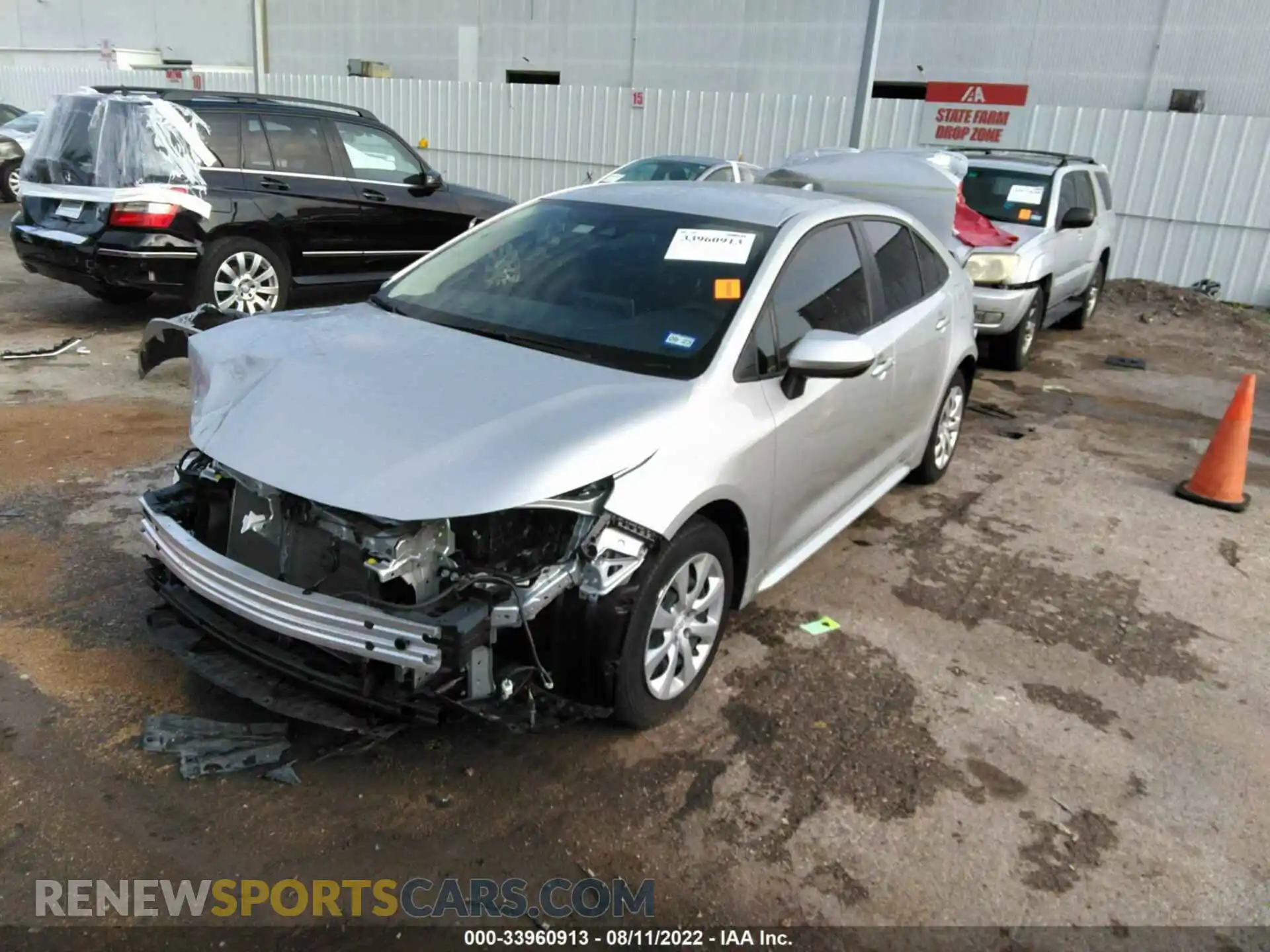 2 Photograph of a damaged car JTDEPMAE5MJ184855 TOYOTA COROLLA 2021