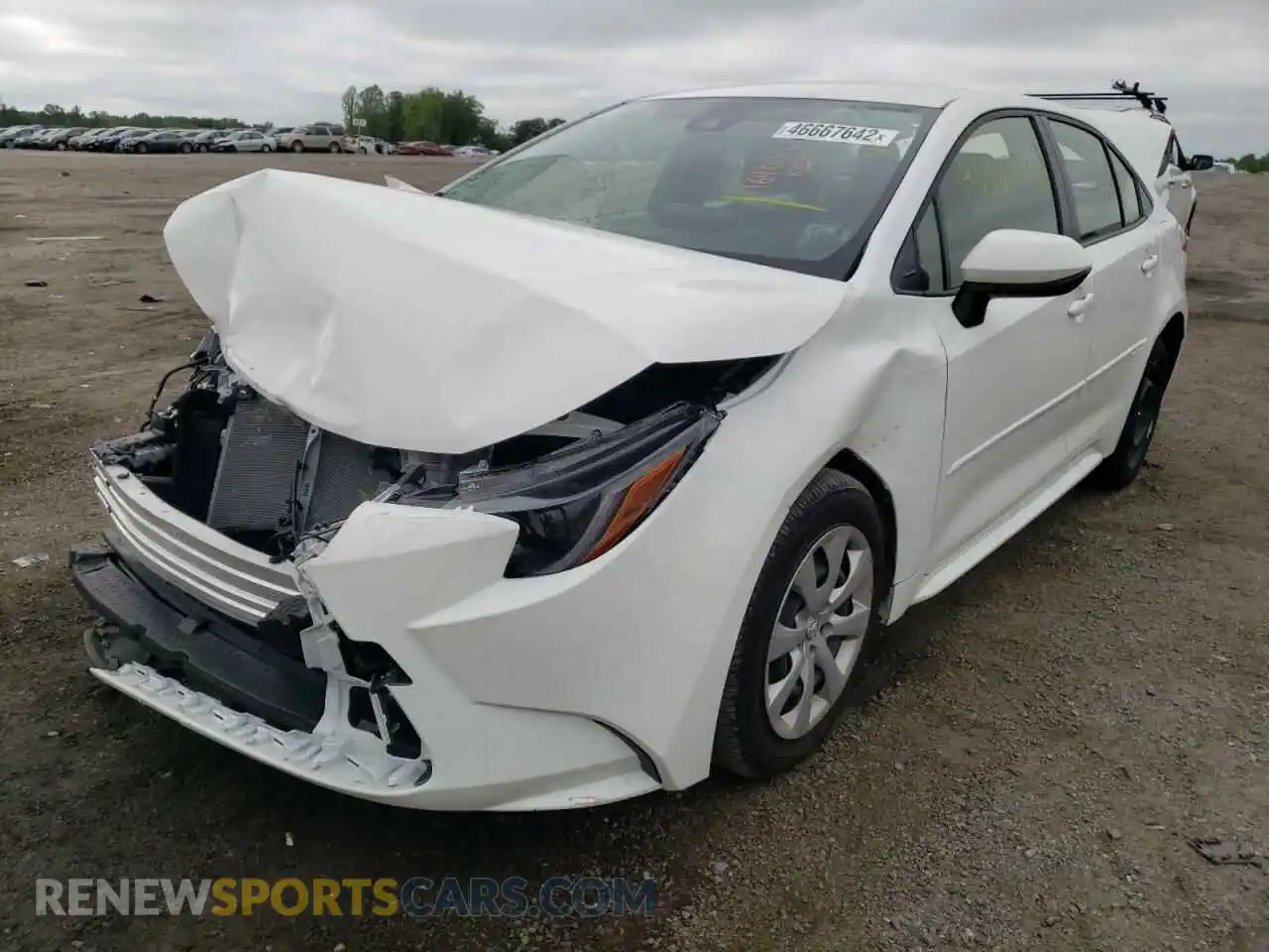 2 Photograph of a damaged car JTDEPMAE5MJ185052 TOYOTA COROLLA 2021