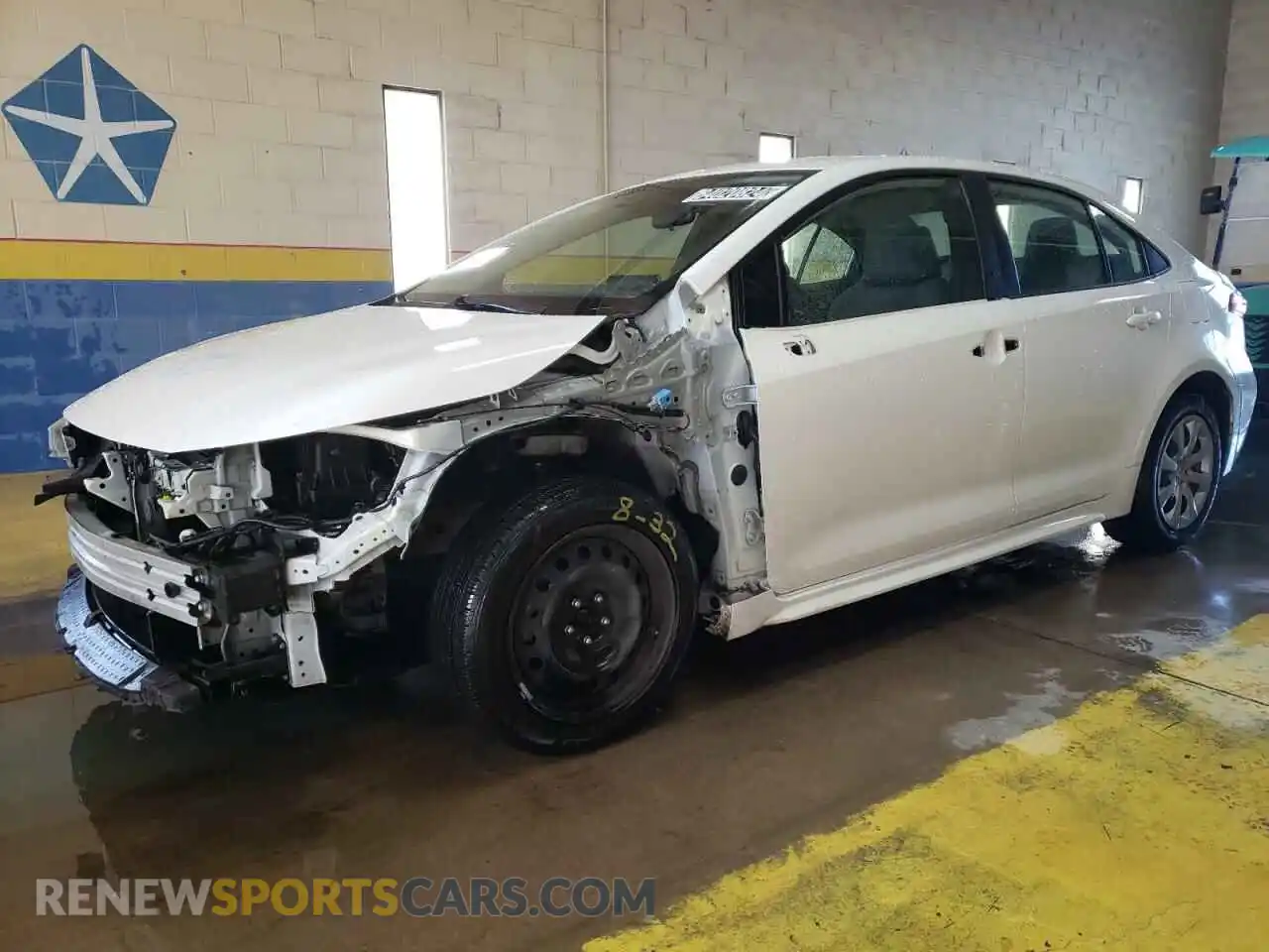1 Photograph of a damaged car JTDEPMAE5MJ188243 TOYOTA COROLLA 2021