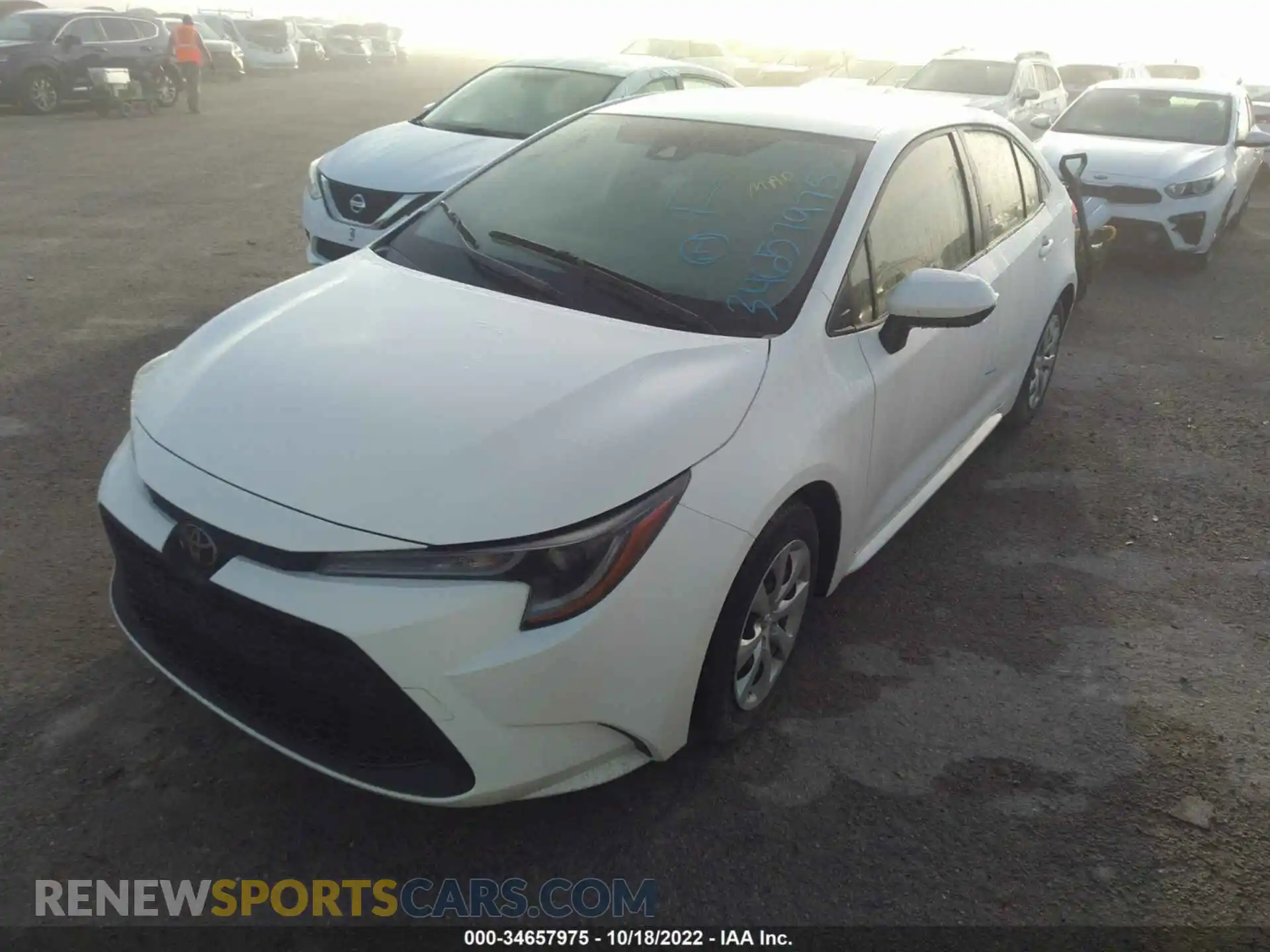 2 Photograph of a damaged car JTDEPMAE5MJ188694 TOYOTA COROLLA 2021