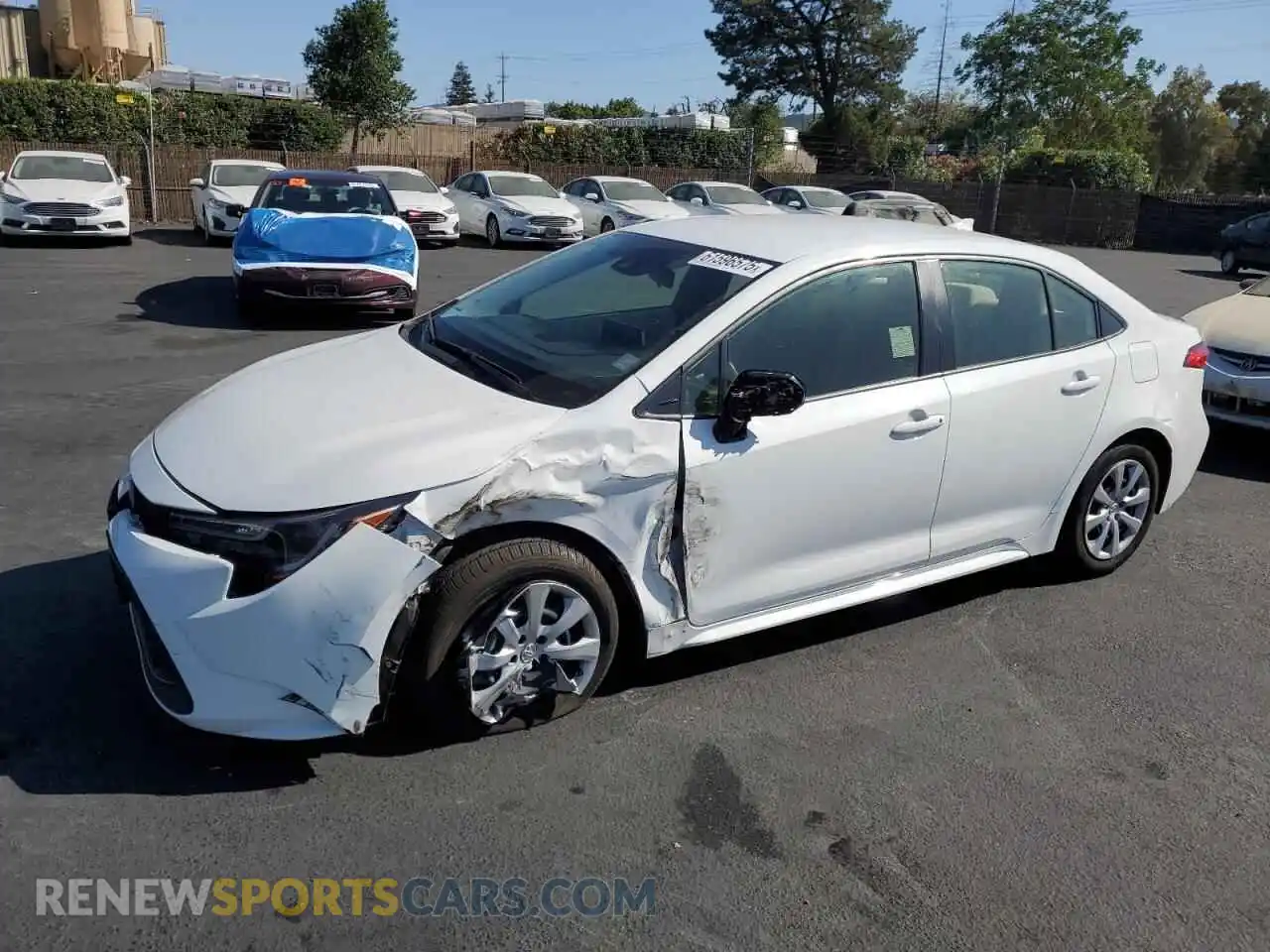 1 Photograph of a damaged car JTDEPMAE5MJ189909 TOYOTA COROLLA 2021