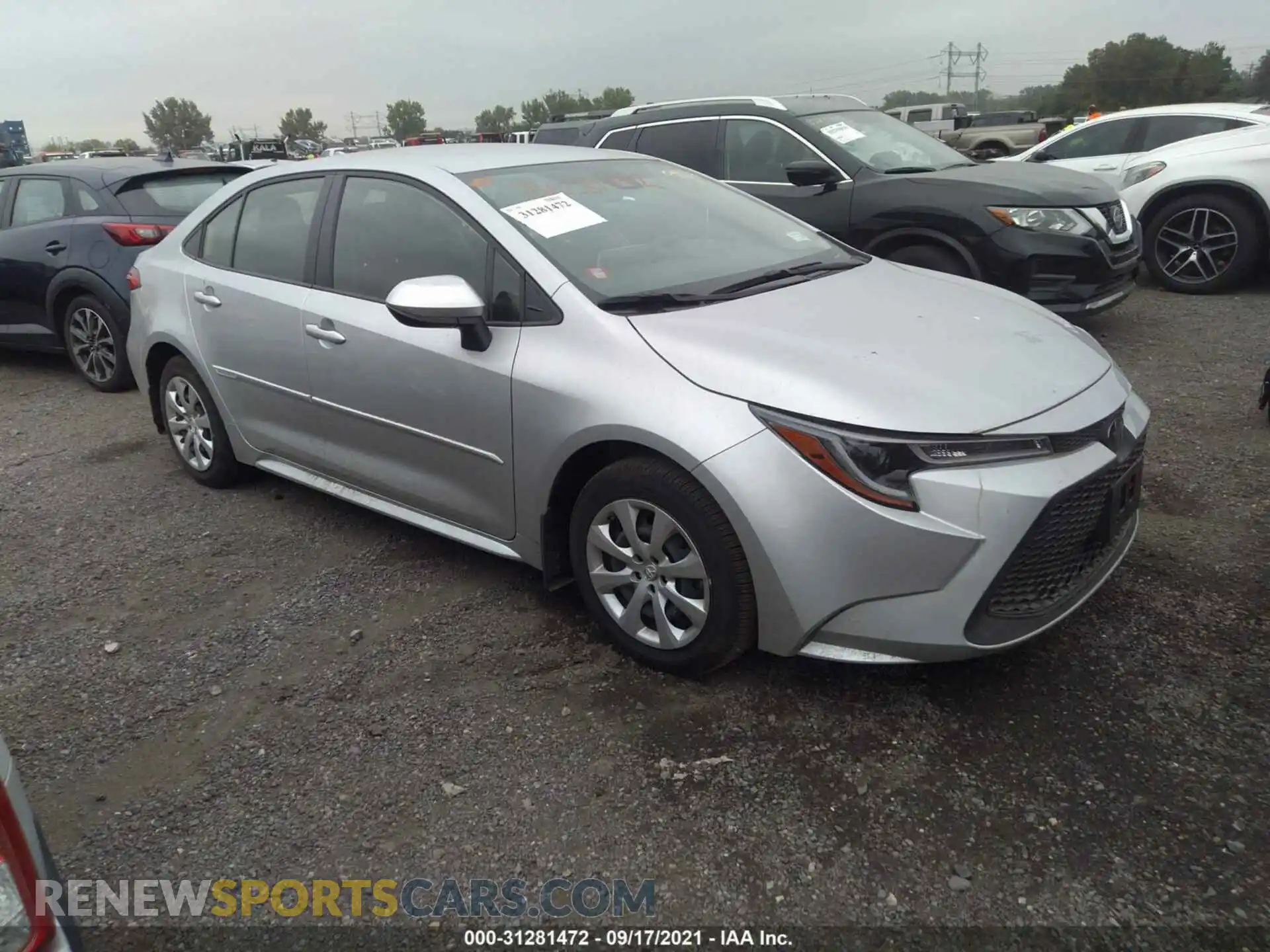 1 Photograph of a damaged car JTDEPMAE6MJ120548 TOYOTA COROLLA 2021