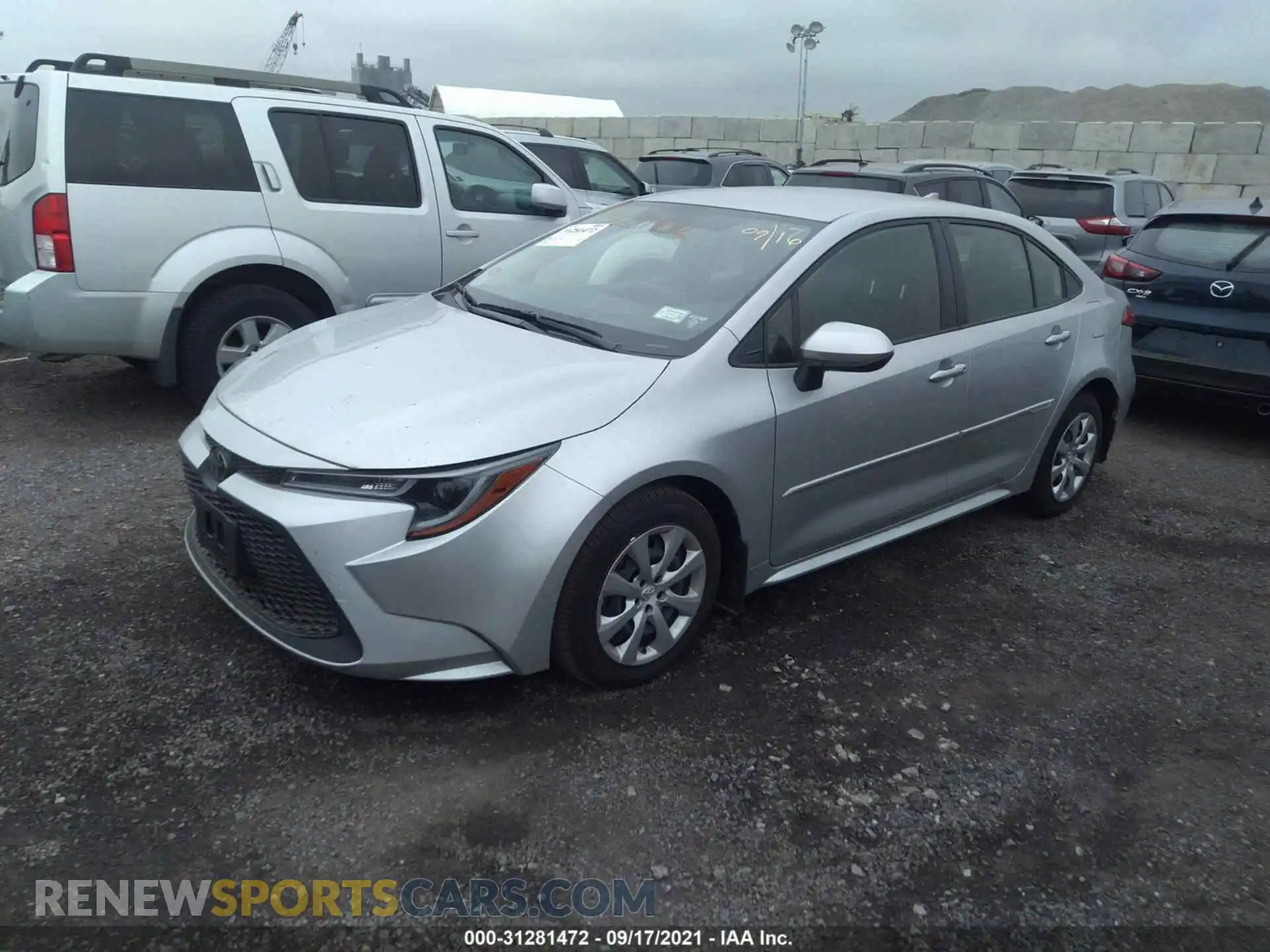 2 Photograph of a damaged car JTDEPMAE6MJ120548 TOYOTA COROLLA 2021