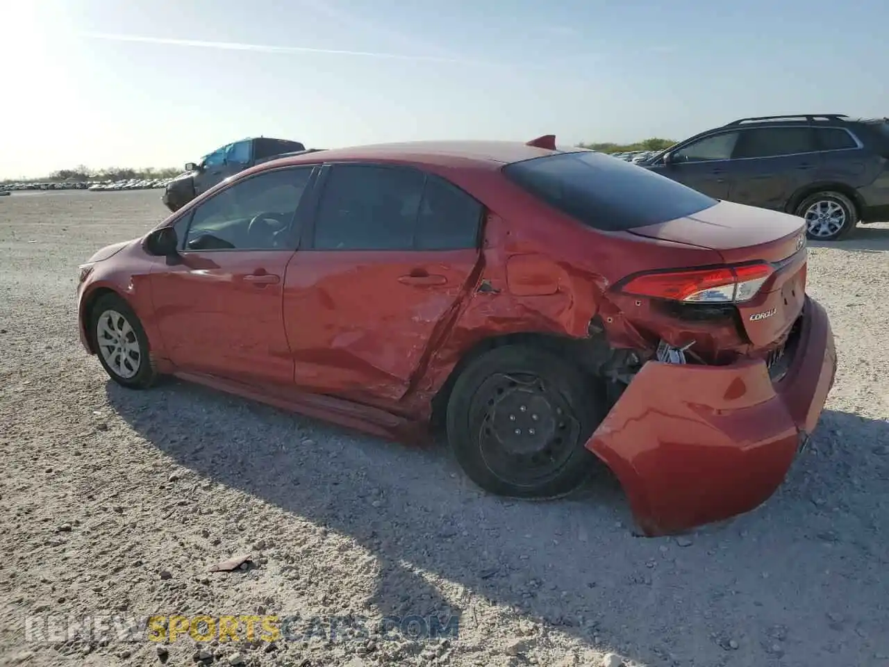 2 Photograph of a damaged car JTDEPMAE6MJ123384 TOYOTA COROLLA 2021