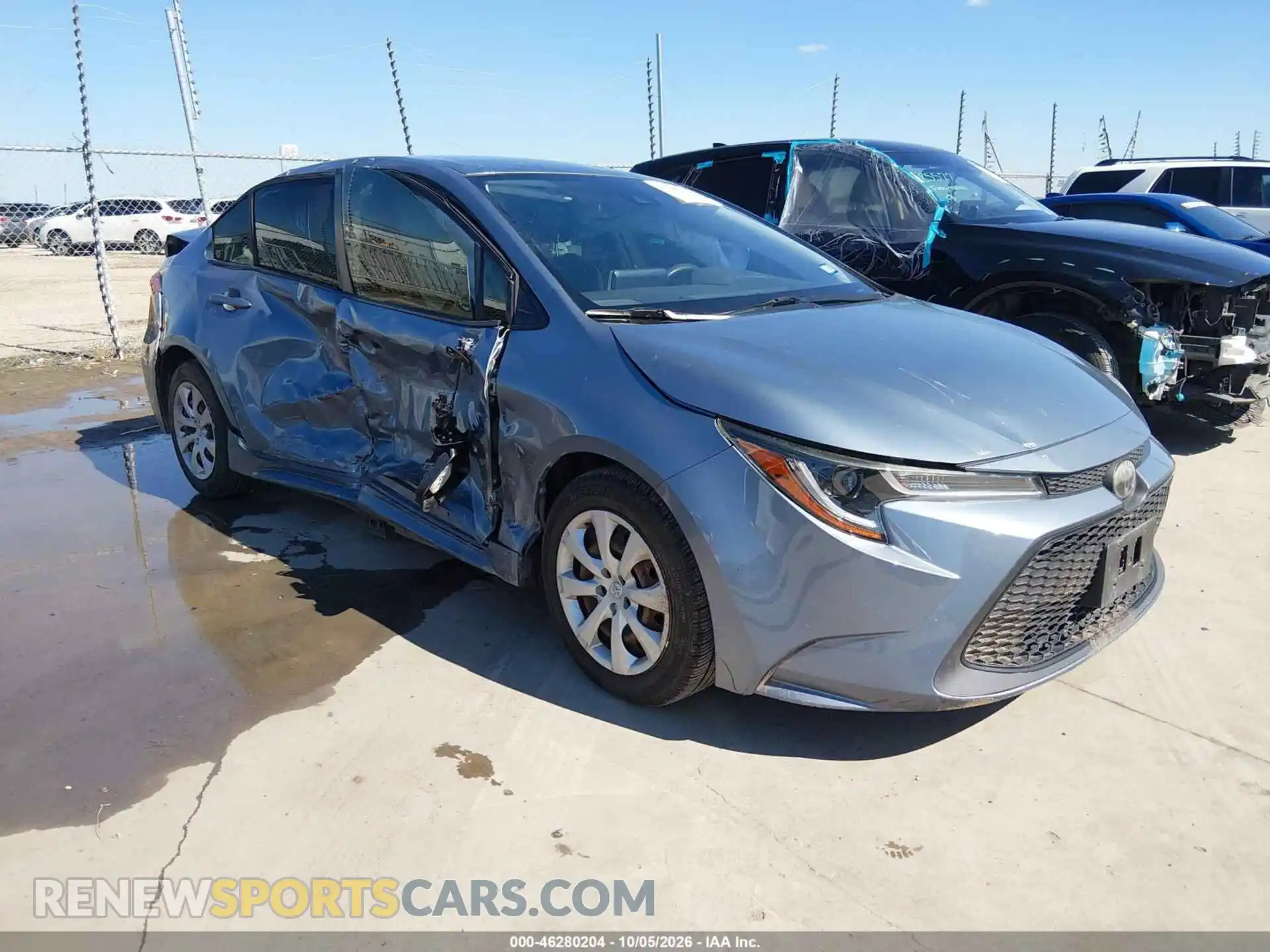 1 Photograph of a damaged car JTDEPMAE6MJ124857 TOYOTA COROLLA 2021