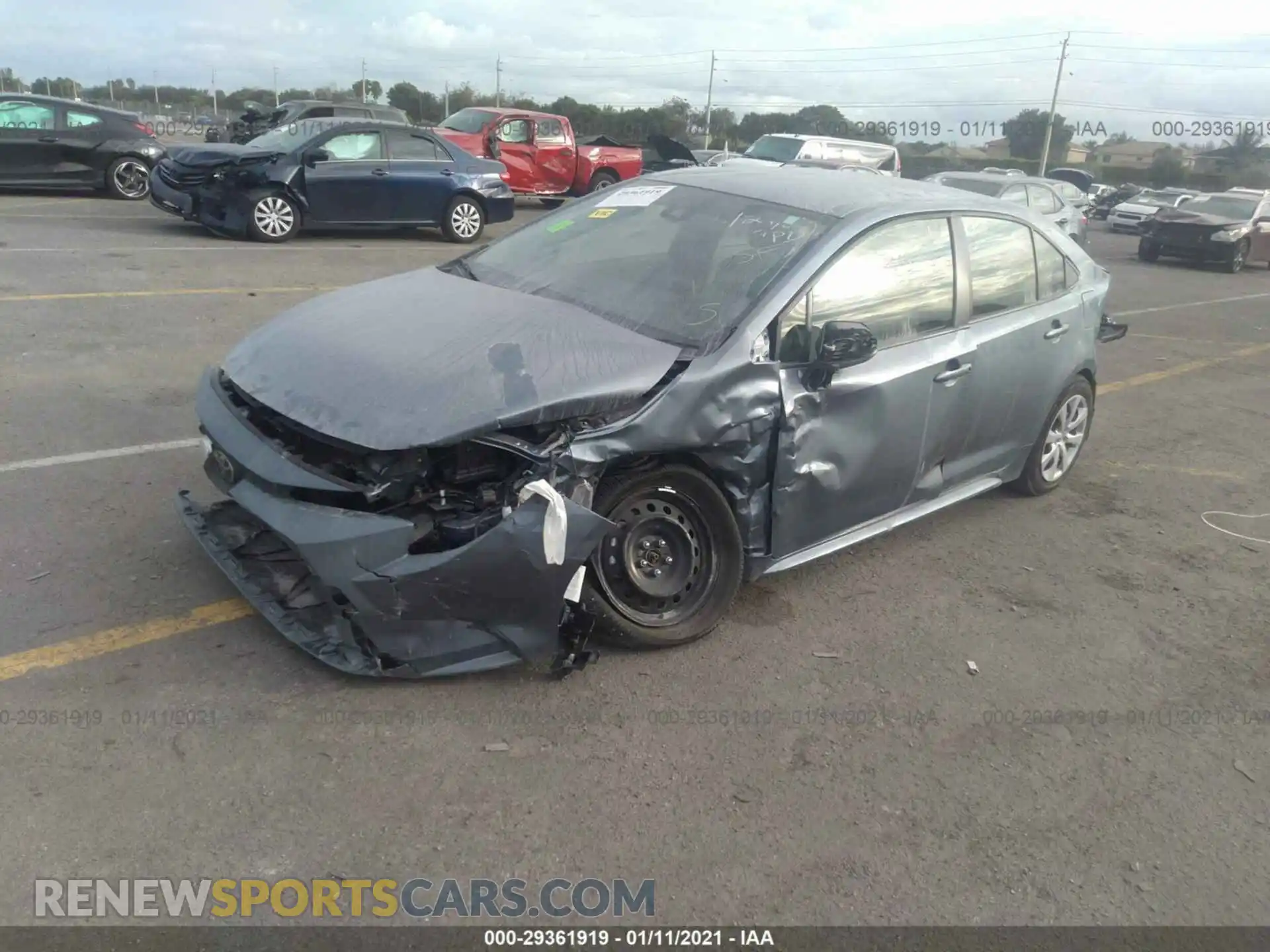 2 Photograph of a damaged car JTDEPMAE6MJ127161 TOYOTA COROLLA 2021