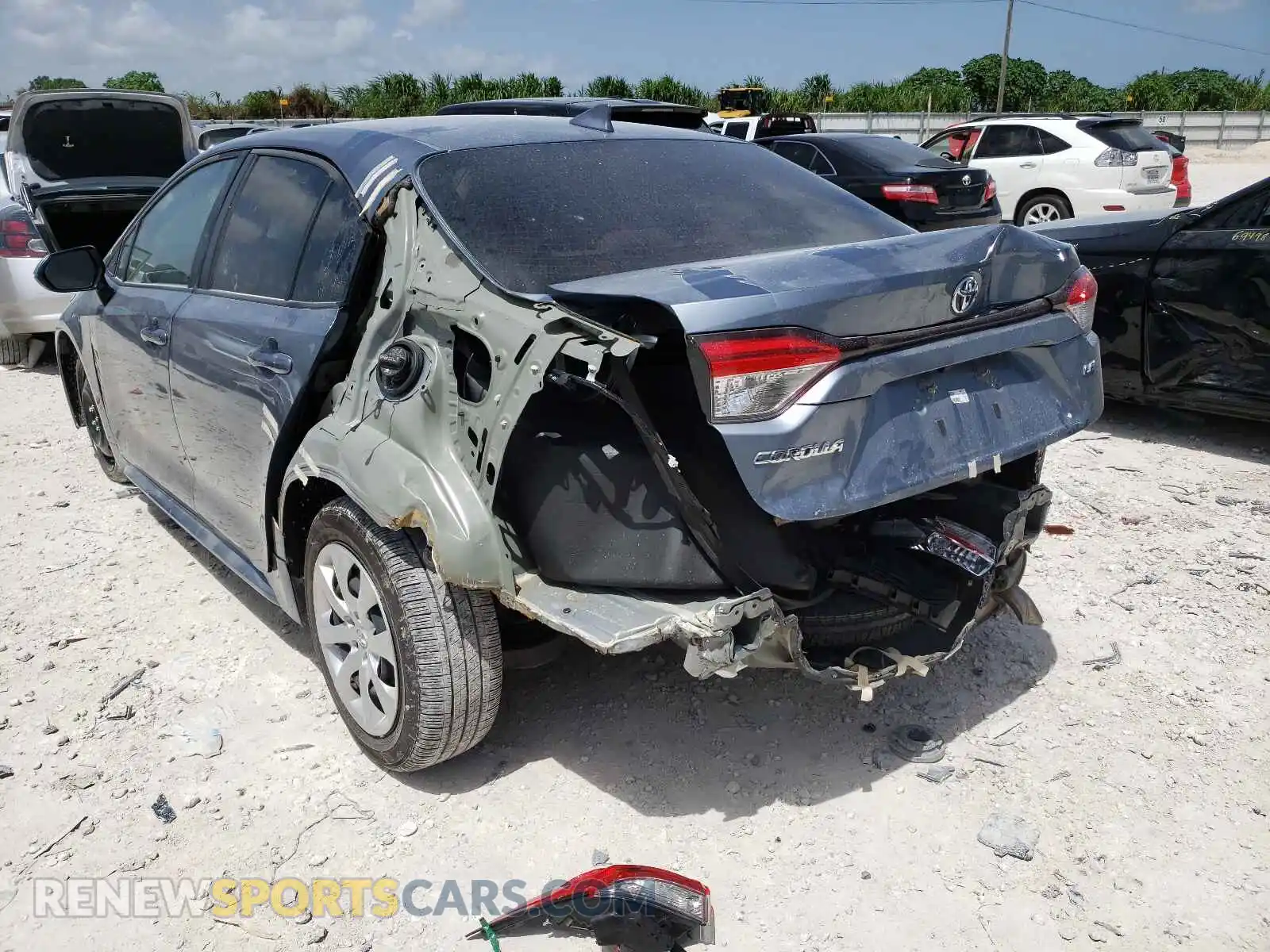 3 Photograph of a damaged car JTDEPMAE6MJ129234 TOYOTA COROLLA 2021