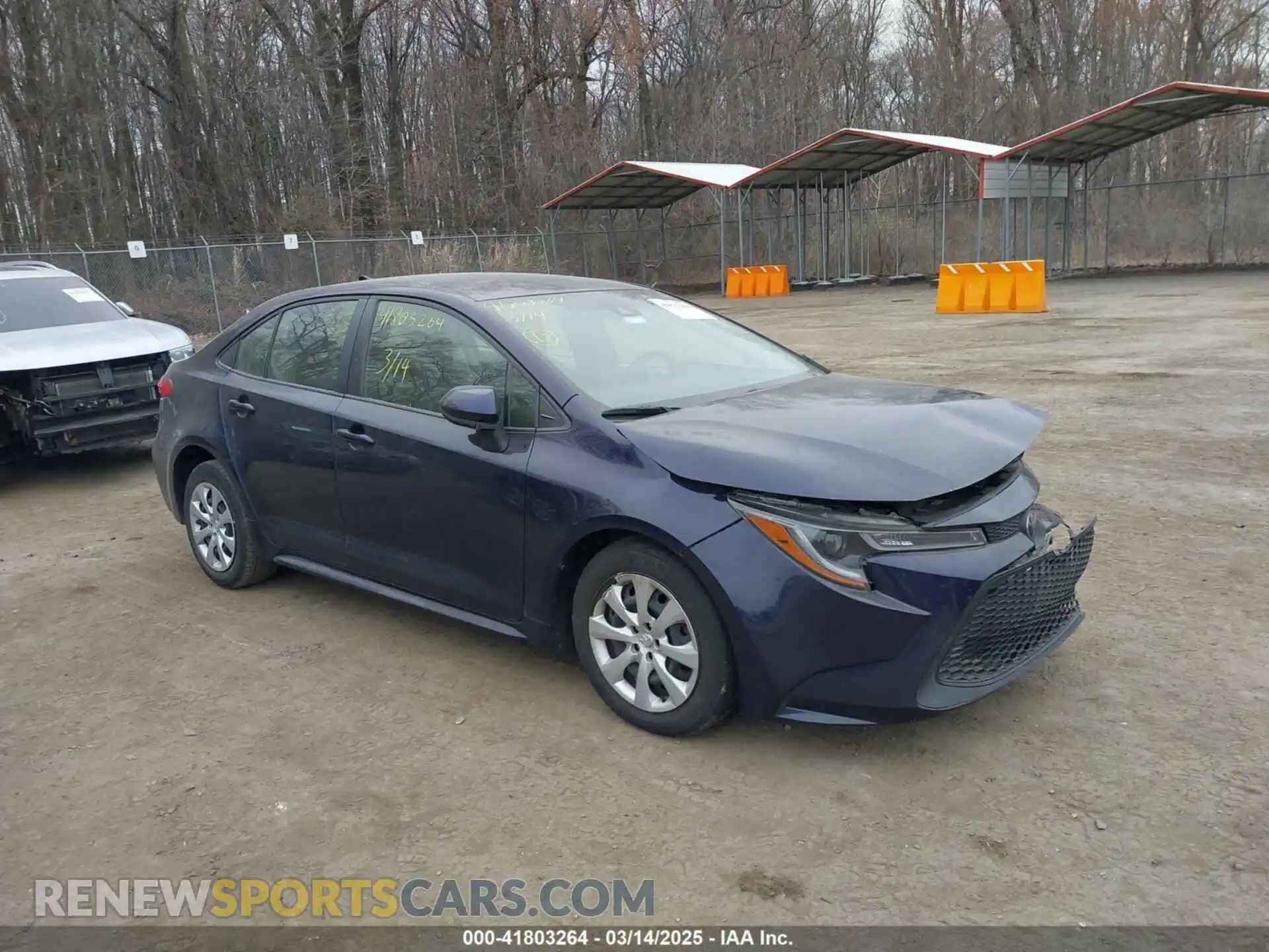 1 Photograph of a damaged car JTDEPMAE6MJ132652 TOYOTA COROLLA 2021