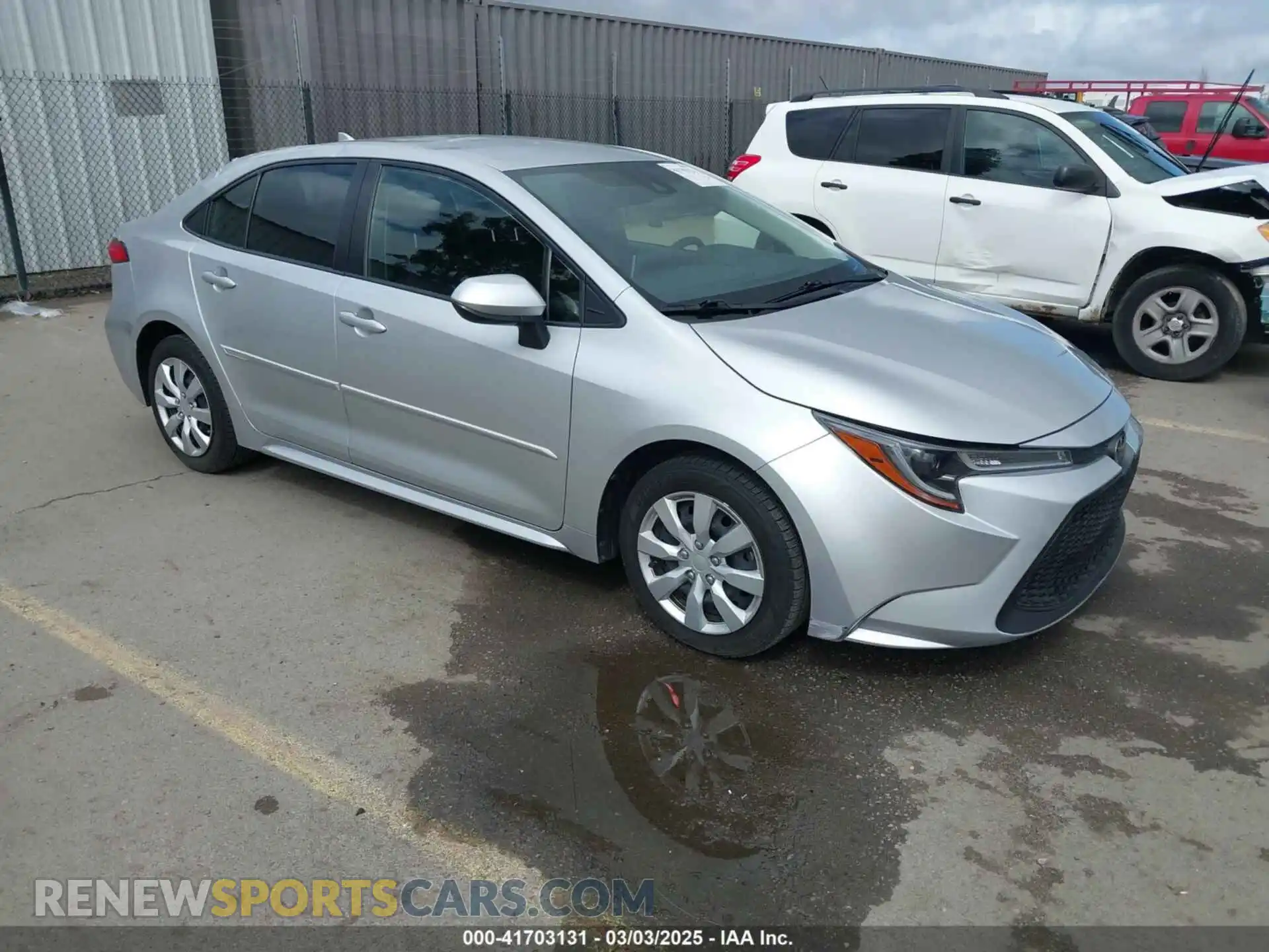 1 Photograph of a damaged car JTDEPMAE6MJ133073 TOYOTA COROLLA 2021