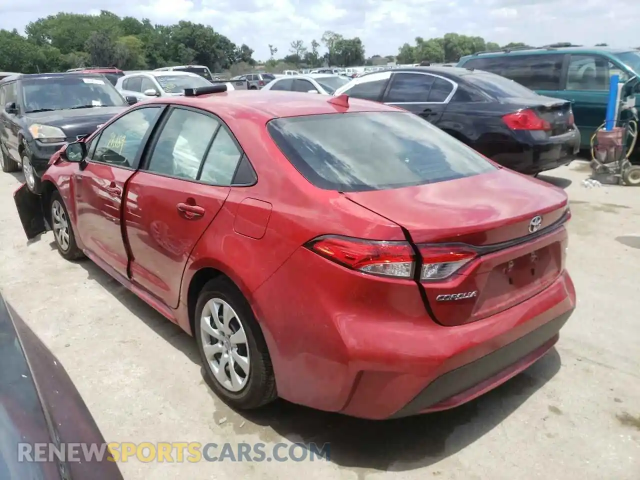 3 Photograph of a damaged car JTDEPMAE6MJ134370 TOYOTA COROLLA 2021