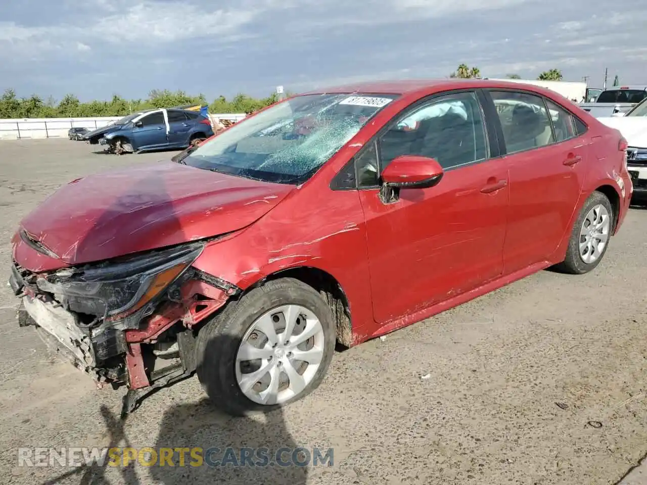 1 Photograph of a damaged car JTDEPMAE6MJ134675 TOYOTA COROLLA 2021