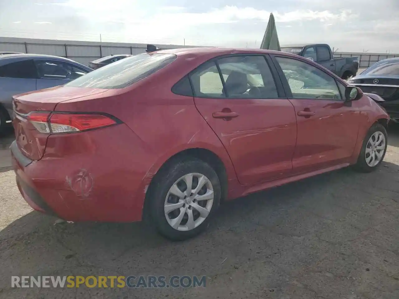 3 Photograph of a damaged car JTDEPMAE6MJ134675 TOYOTA COROLLA 2021