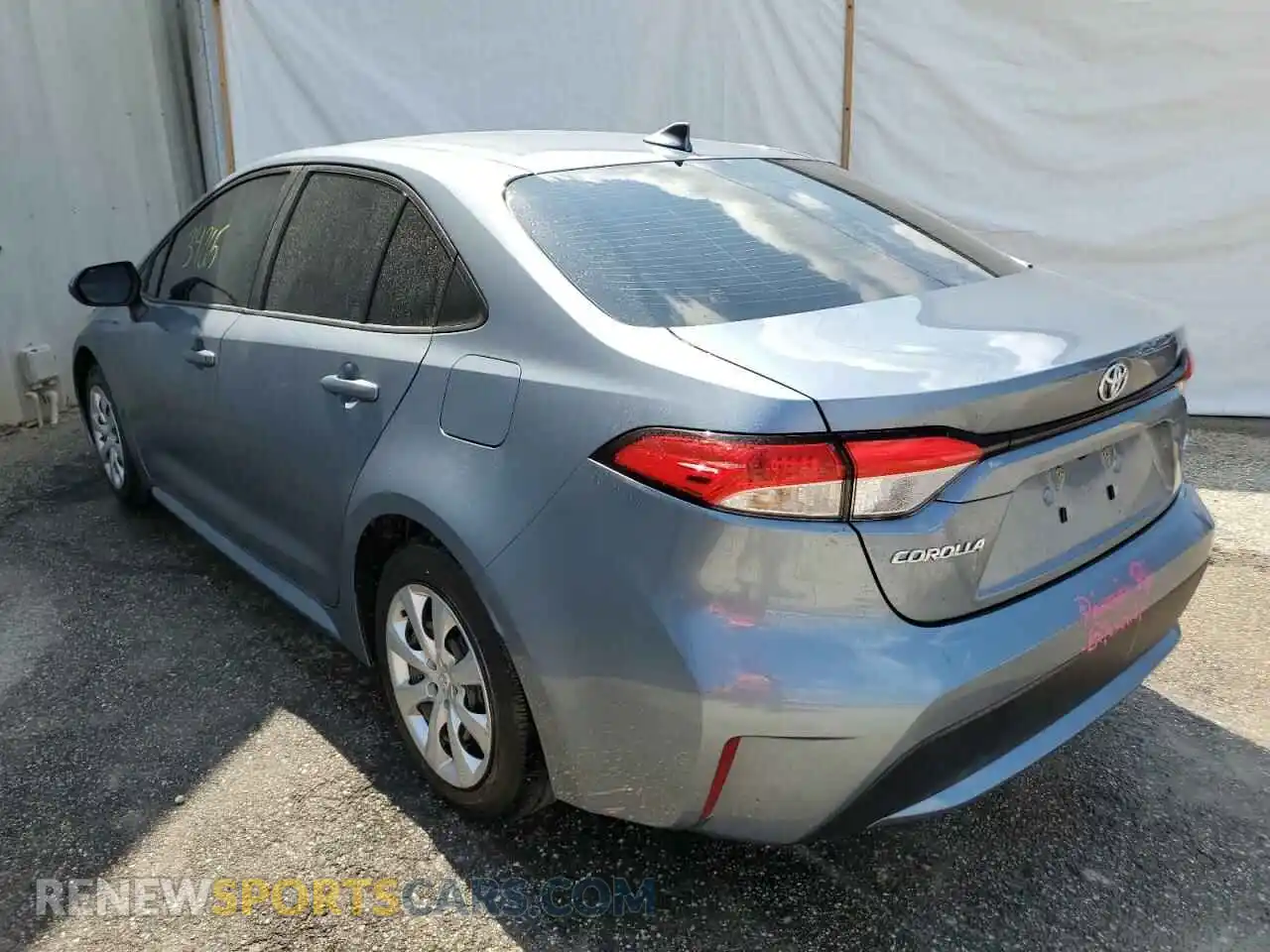 3 Photograph of a damaged car JTDEPMAE6MJ136443 TOYOTA COROLLA 2021
