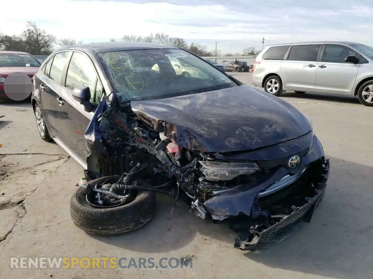 1 fotografías del automóvil dañado JTDEPMAE6MJ136698 TOYOTA COROLLA 2021