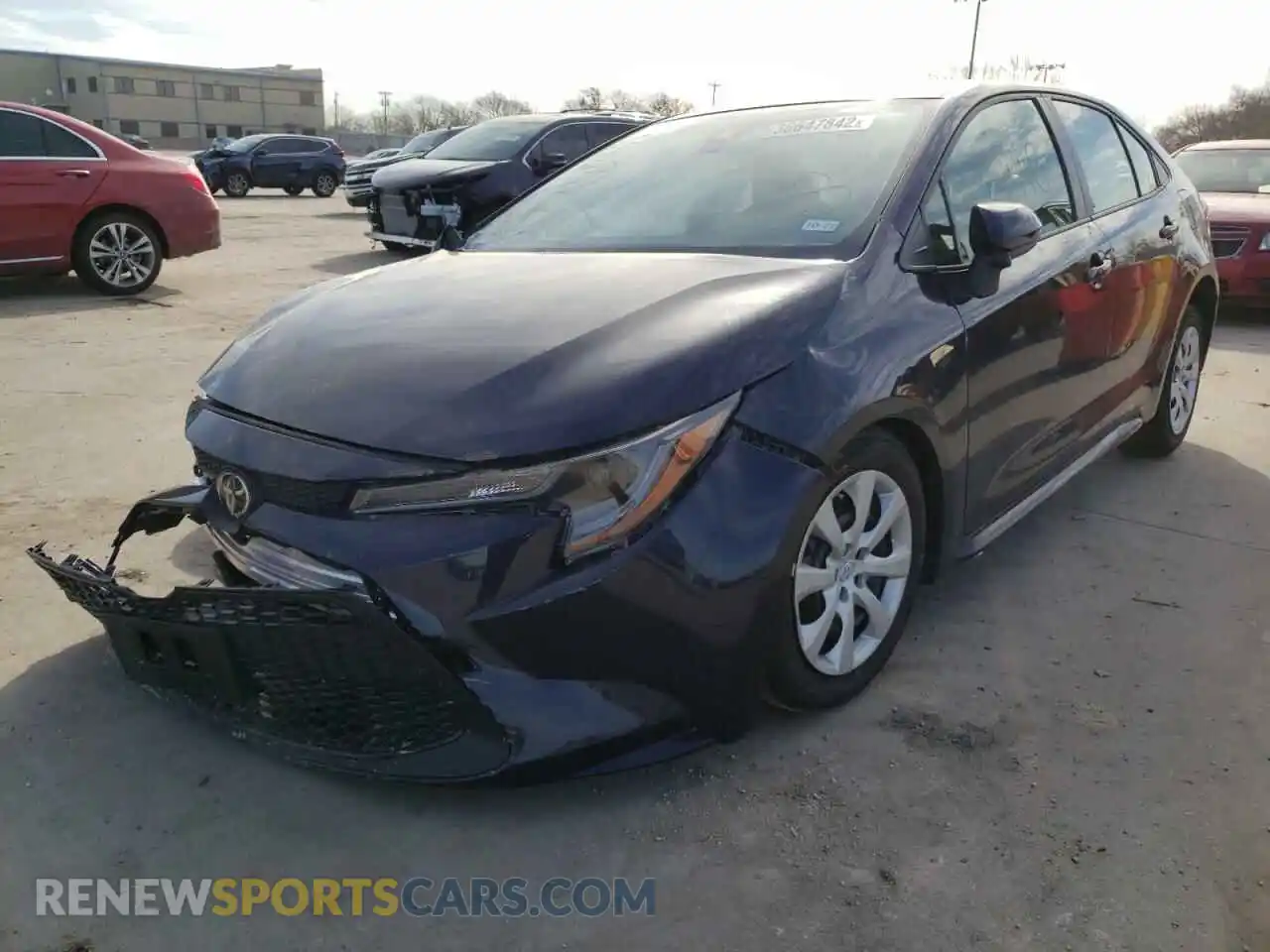 2 fotografías del automóvil dañado JTDEPMAE6MJ136698 TOYOTA COROLLA 2021