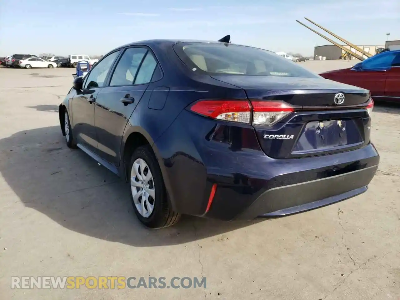 3 fotografías del automóvil dañado JTDEPMAE6MJ136698 TOYOTA COROLLA 2021