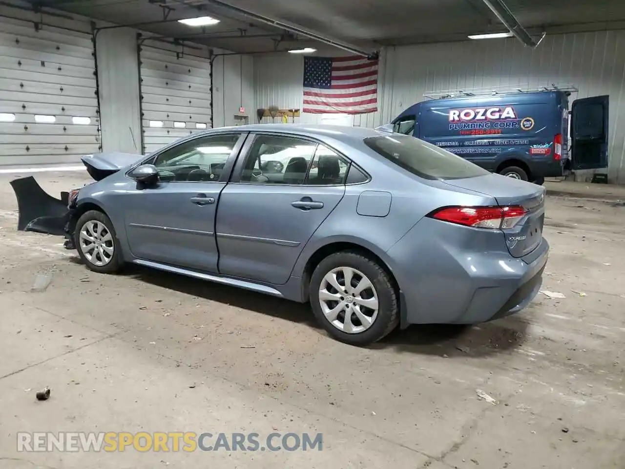 2 Photograph of a damaged car JTDEPMAE6MJ137334 TOYOTA COROLLA 2021