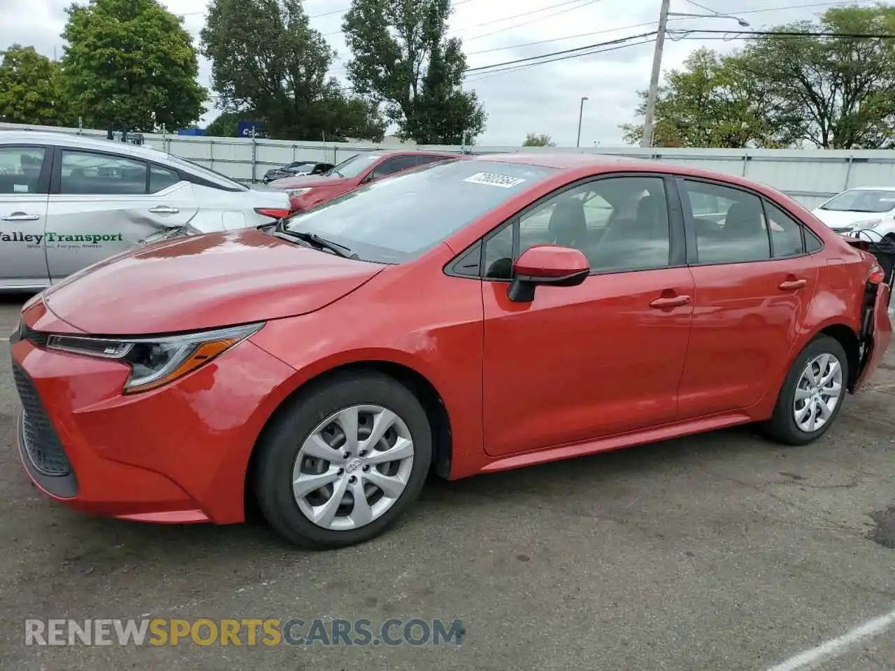 1 Photograph of a damaged car JTDEPMAE6MJ138726 TOYOTA COROLLA 2021