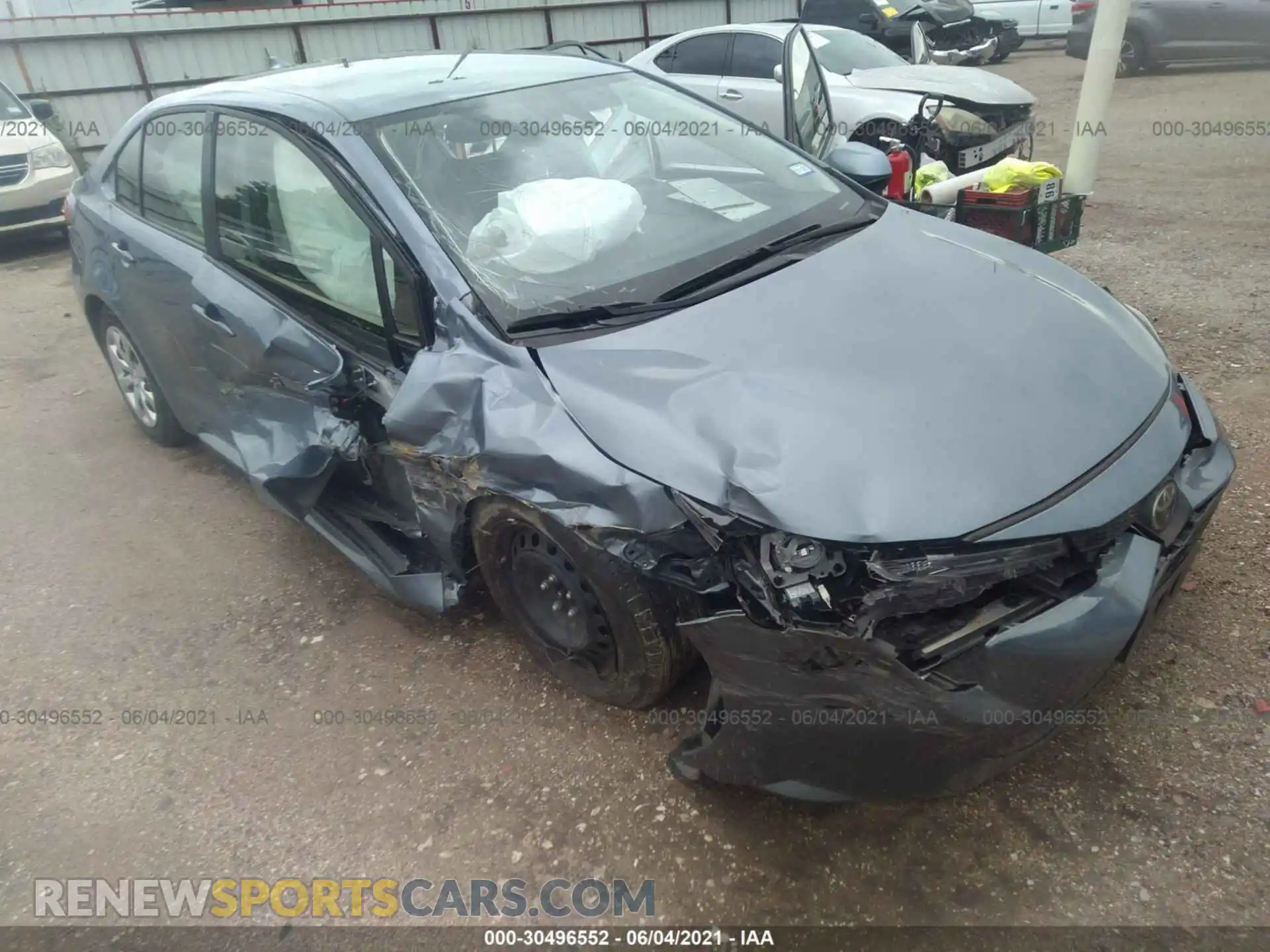 1 Photograph of a damaged car JTDEPMAE6MJ146163 TOYOTA COROLLA 2021