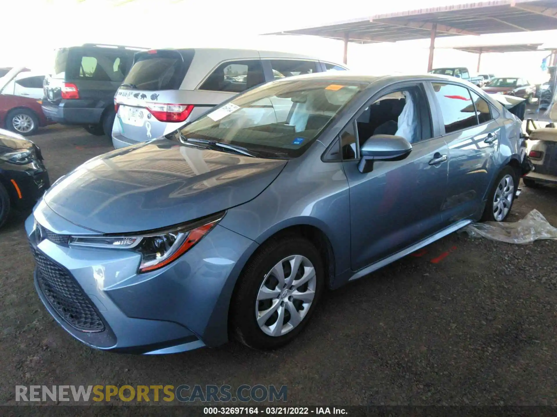 2 Photograph of a damaged car JTDEPMAE6MJ151606 TOYOTA COROLLA 2021