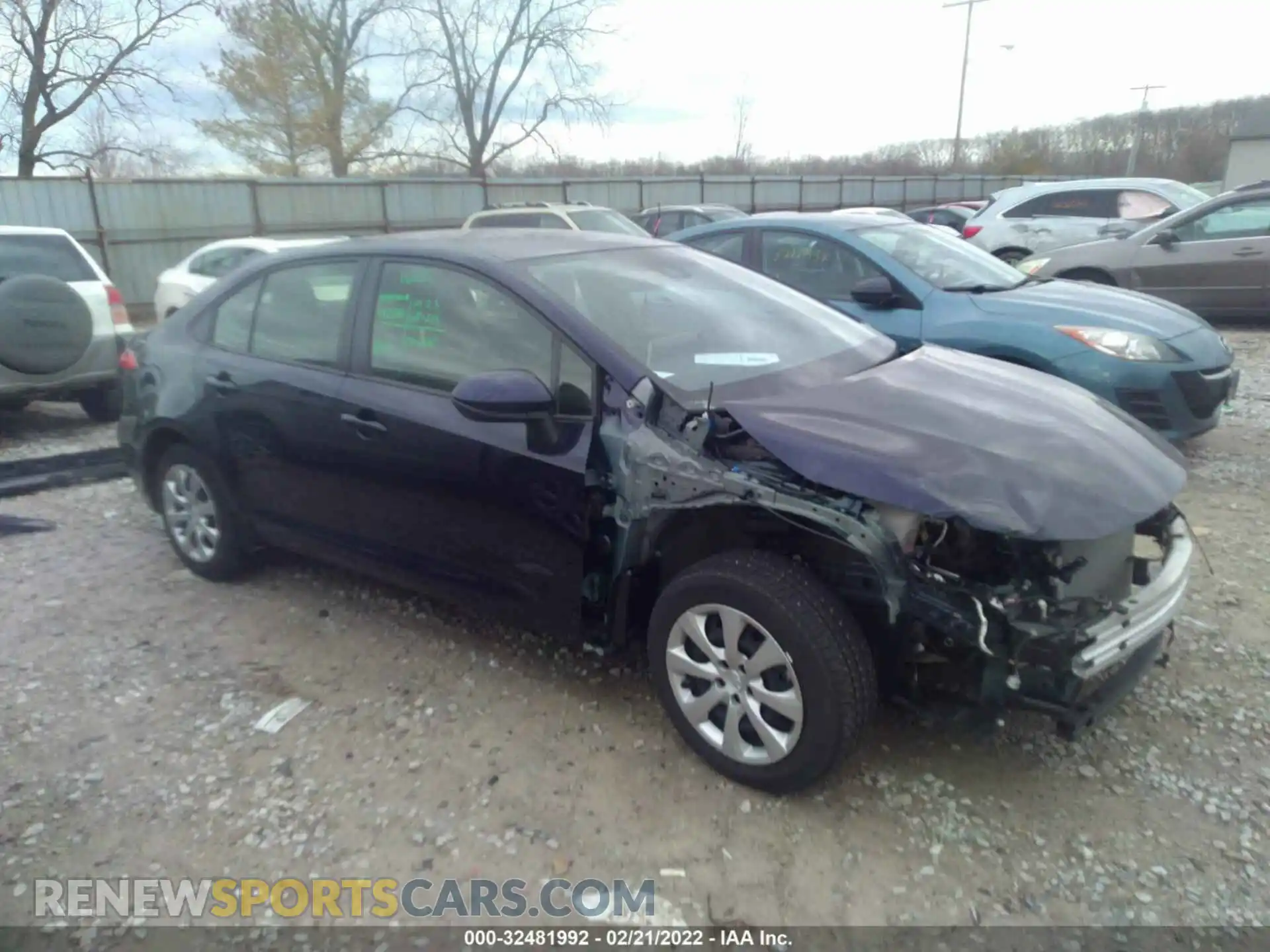 1 Photograph of a damaged car JTDEPMAE6MJ155302 TOYOTA COROLLA 2021