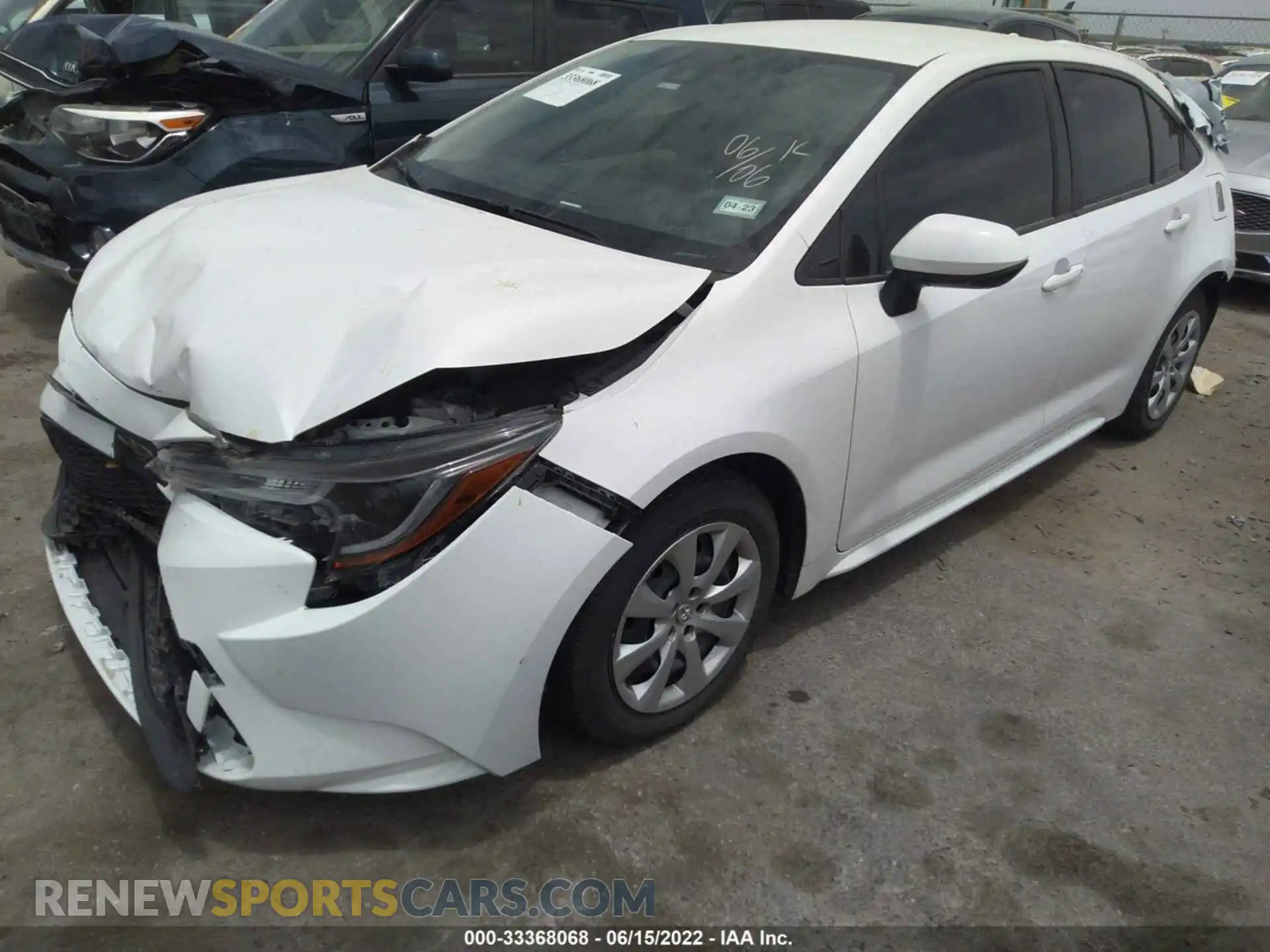 2 Photograph of a damaged car JTDEPMAE6MJ156580 TOYOTA COROLLA 2021