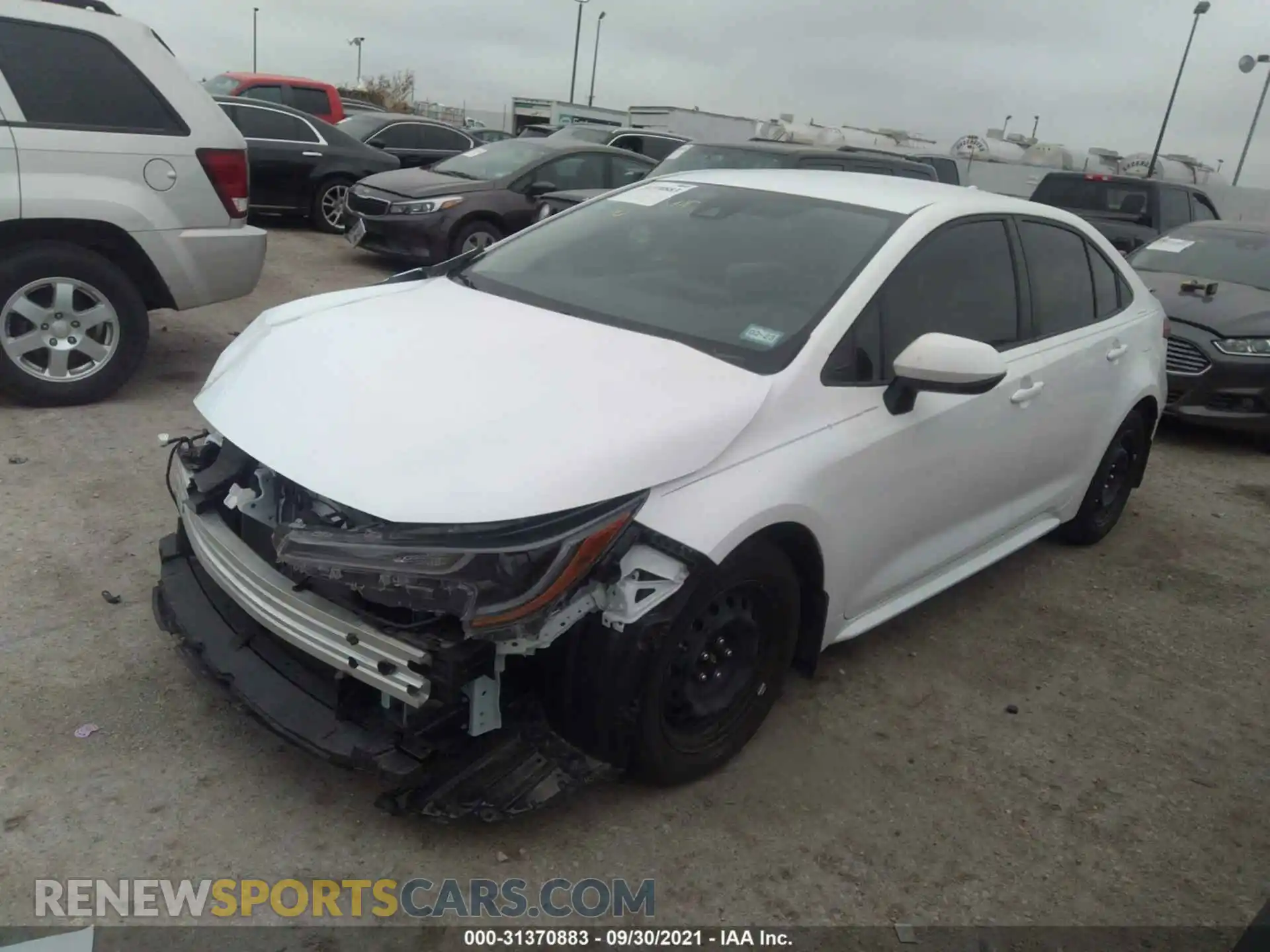 2 Photograph of a damaged car JTDEPMAE6MJ157325 TOYOTA COROLLA 2021
