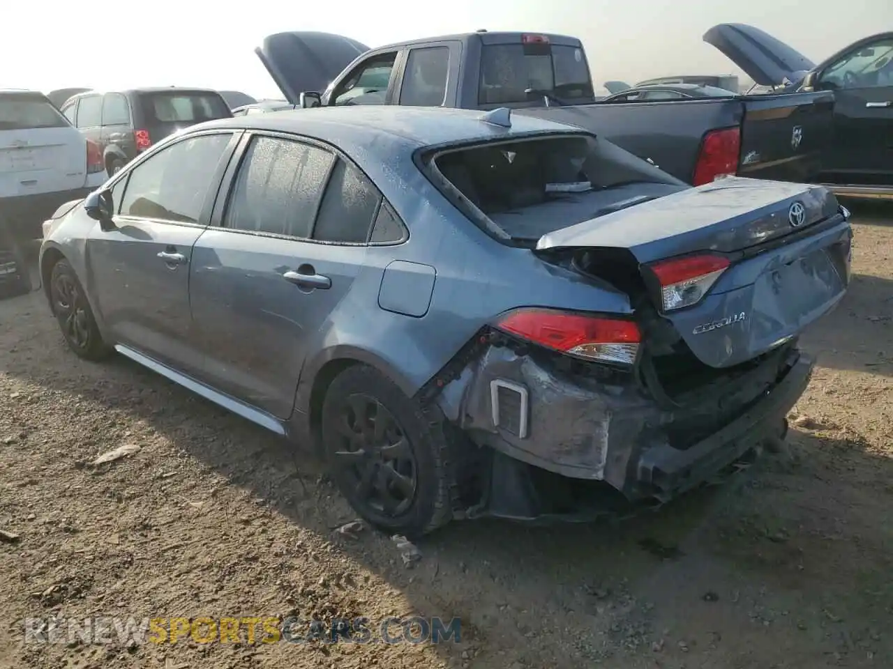 2 Photograph of a damaged car JTDEPMAE6MJ157650 TOYOTA COROLLA 2021