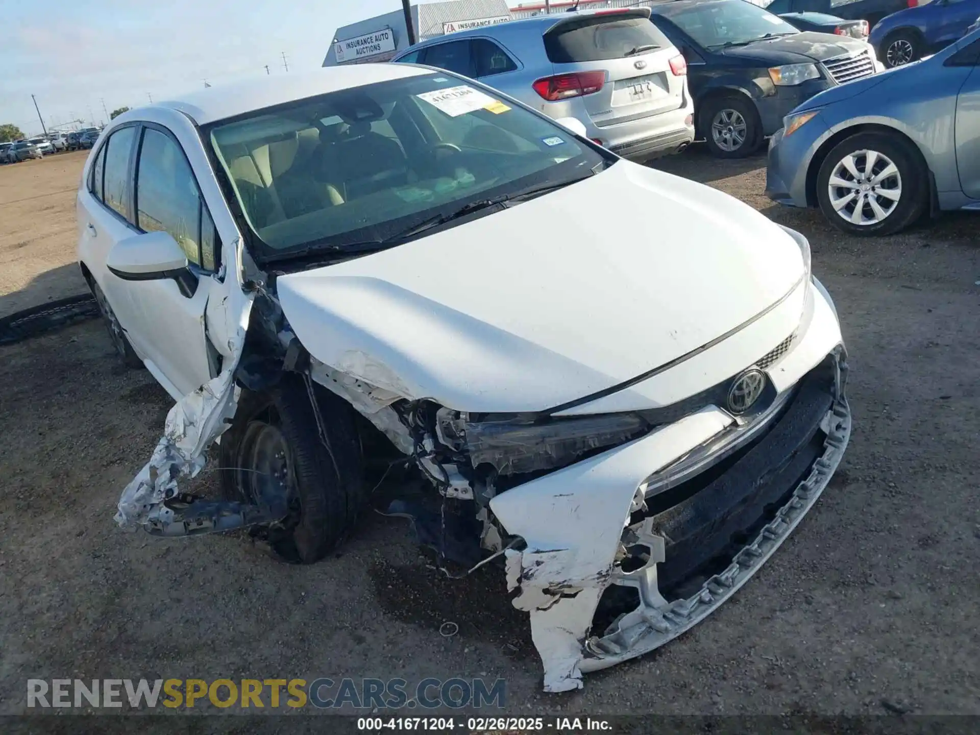1 Photograph of a damaged car JTDEPMAE6MJ160614 TOYOTA COROLLA 2021