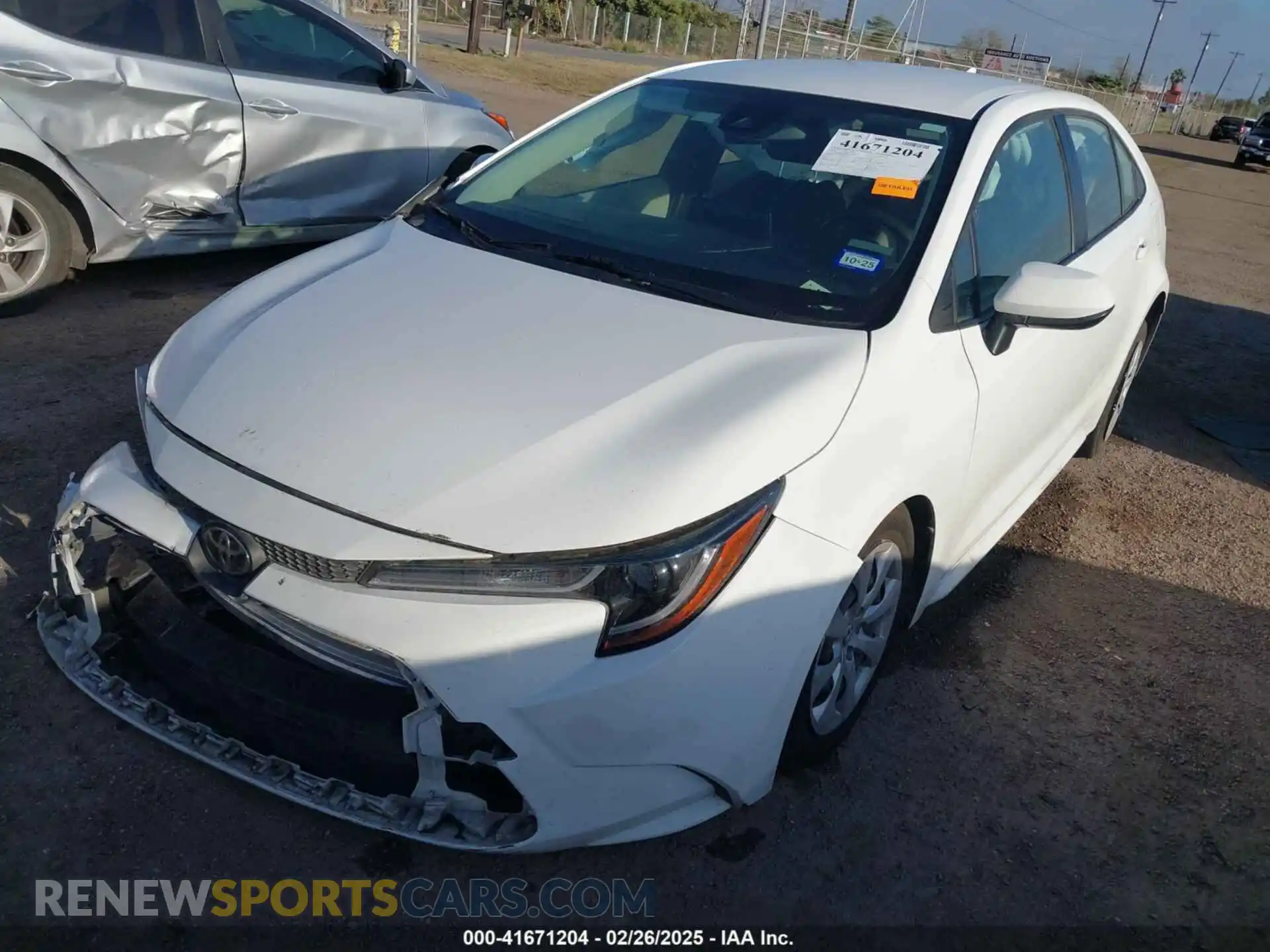 2 Photograph of a damaged car JTDEPMAE6MJ160614 TOYOTA COROLLA 2021