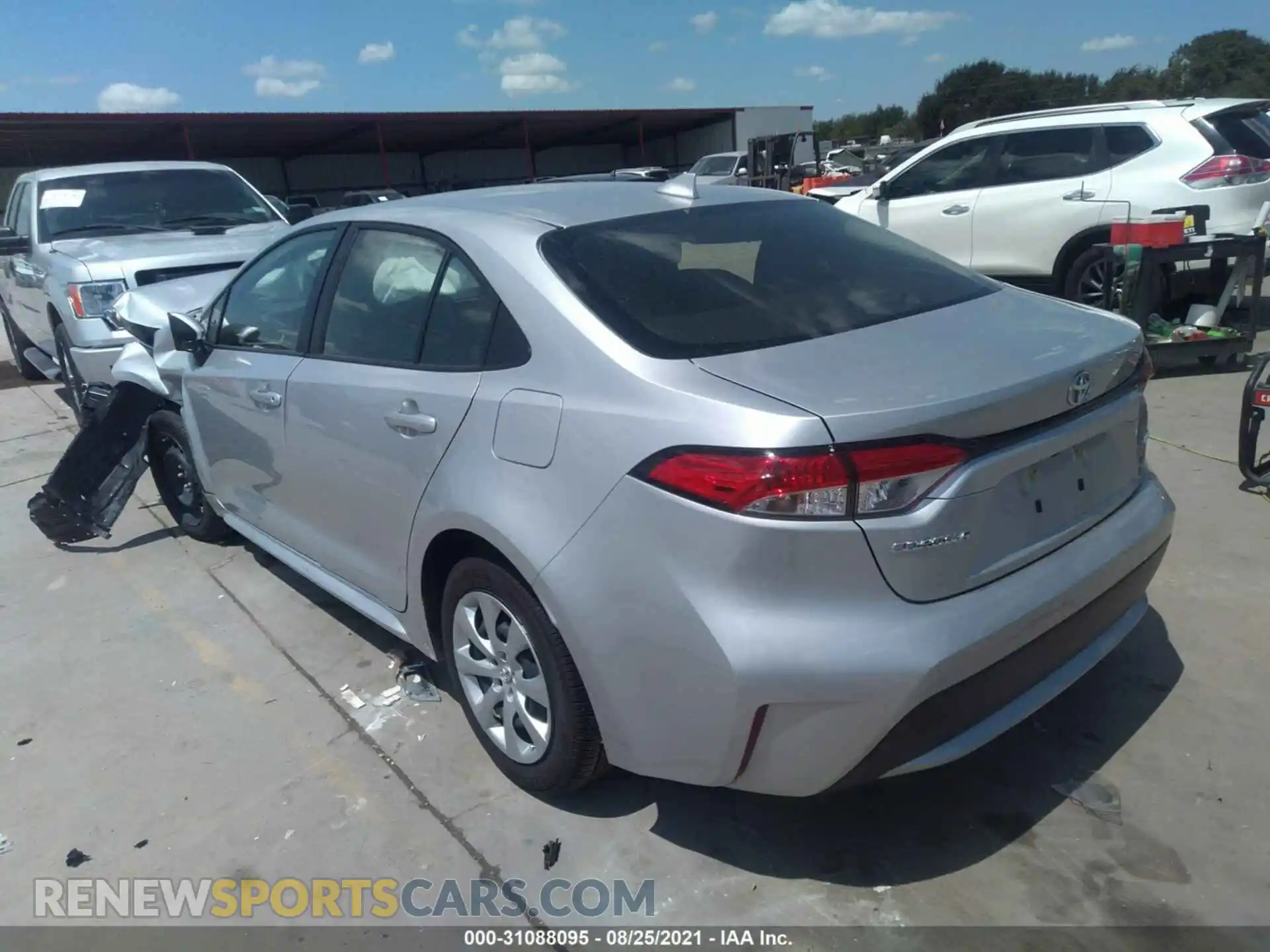 3 Photograph of a damaged car JTDEPMAE6MJ162072 TOYOTA COROLLA 2021