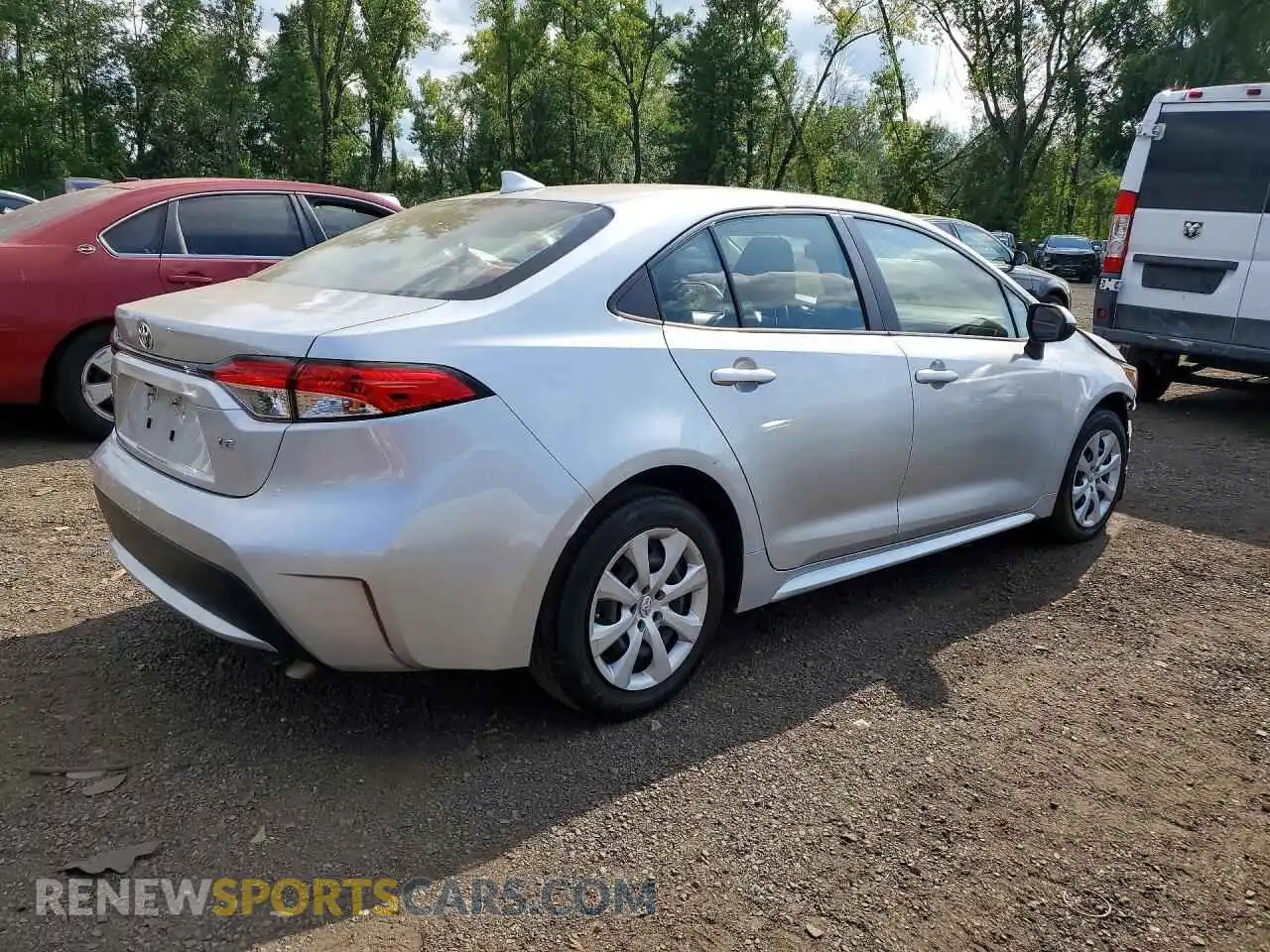 3 fotografías del automóvil dañado JTDEPMAE6MJ164257 TOYOTA COROLLA 2021