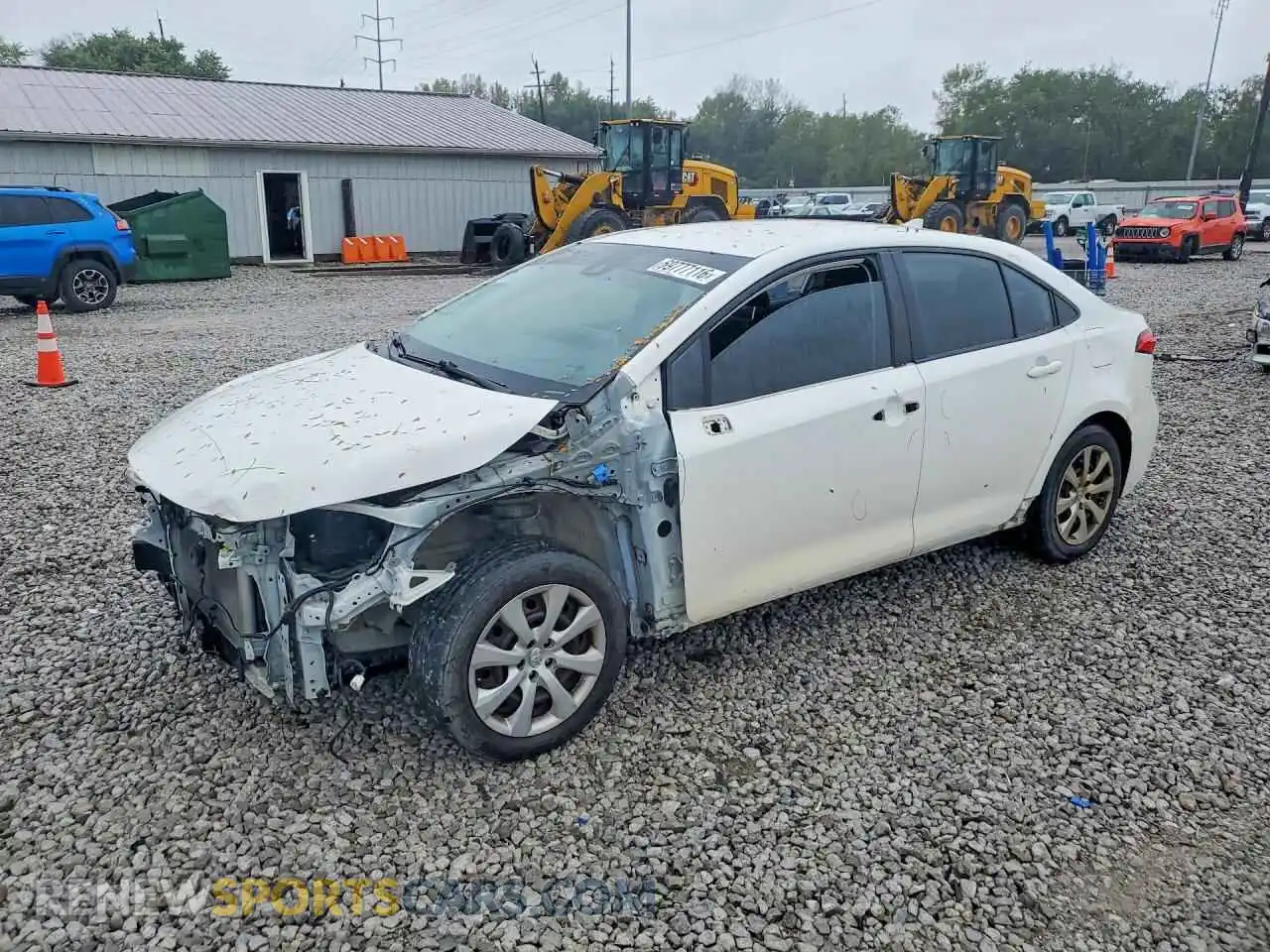 1 Photograph of a damaged car JTDEPMAE6MJ166834 TOYOTA COROLLA 2021