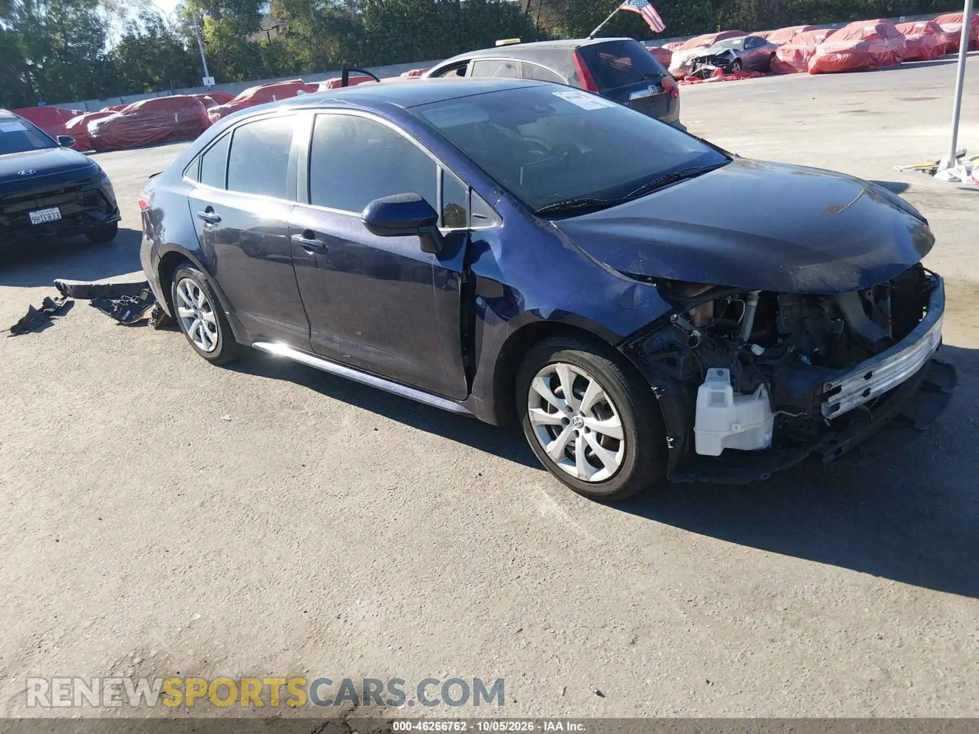 1 Photograph of a damaged car JTDEPMAE6MJ166946 TOYOTA COROLLA 2021